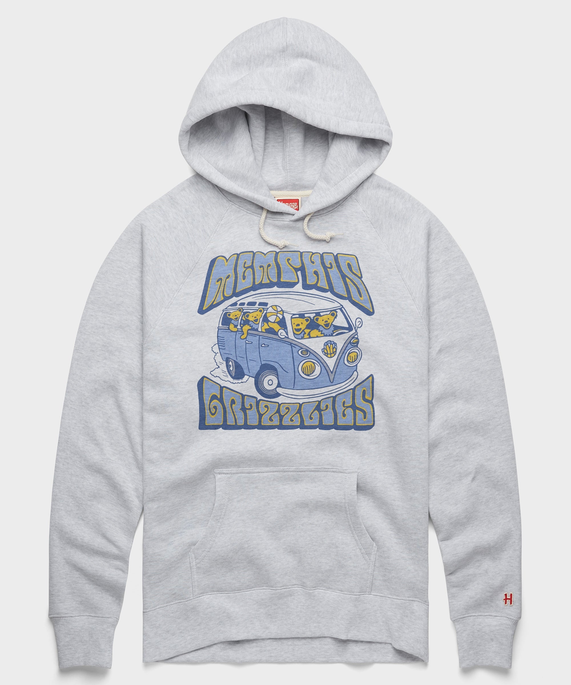 NBA x Grateful Dead x Grizzlies Bears And Bus Hoodie