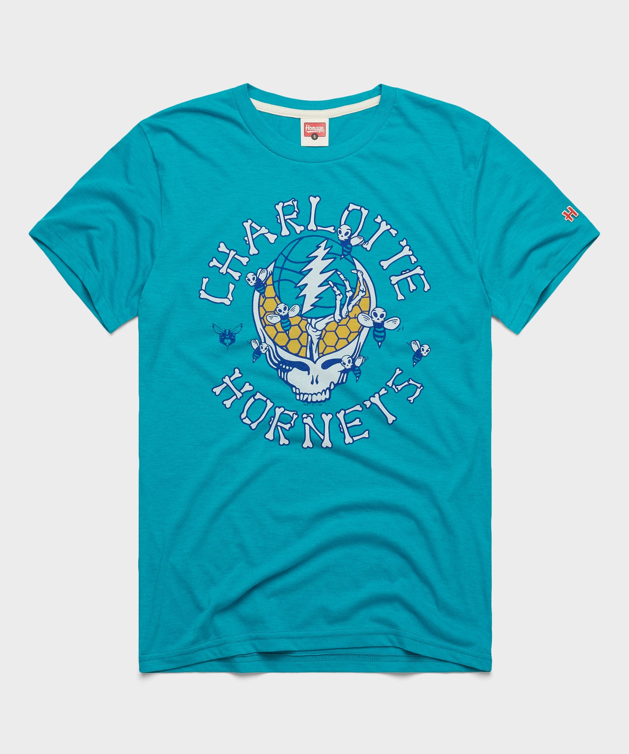NBA x Grateful Dead x Hornets Skull Teal