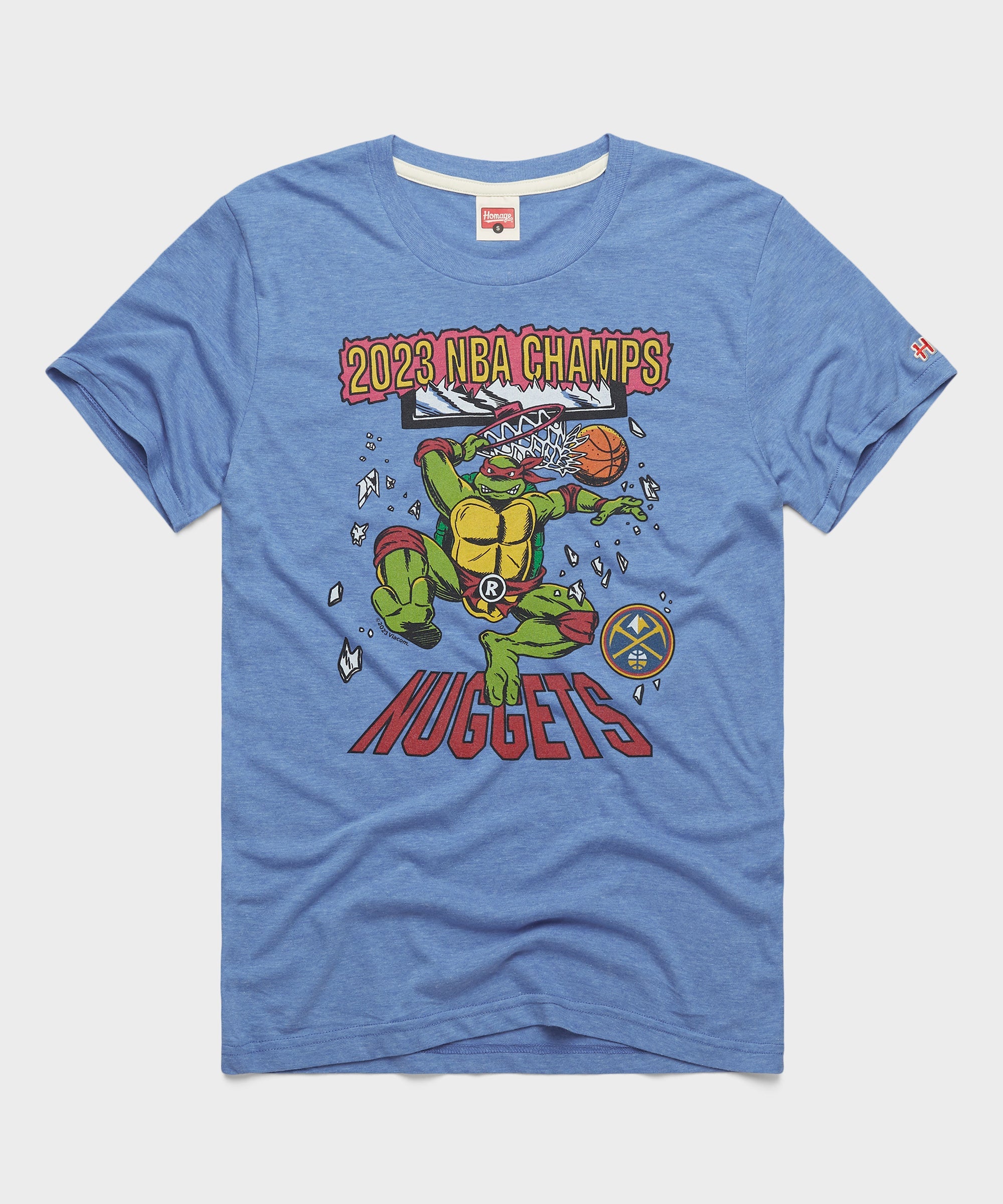 NBA x TMNT 2023 Champs Denver Nuggets Light Blue