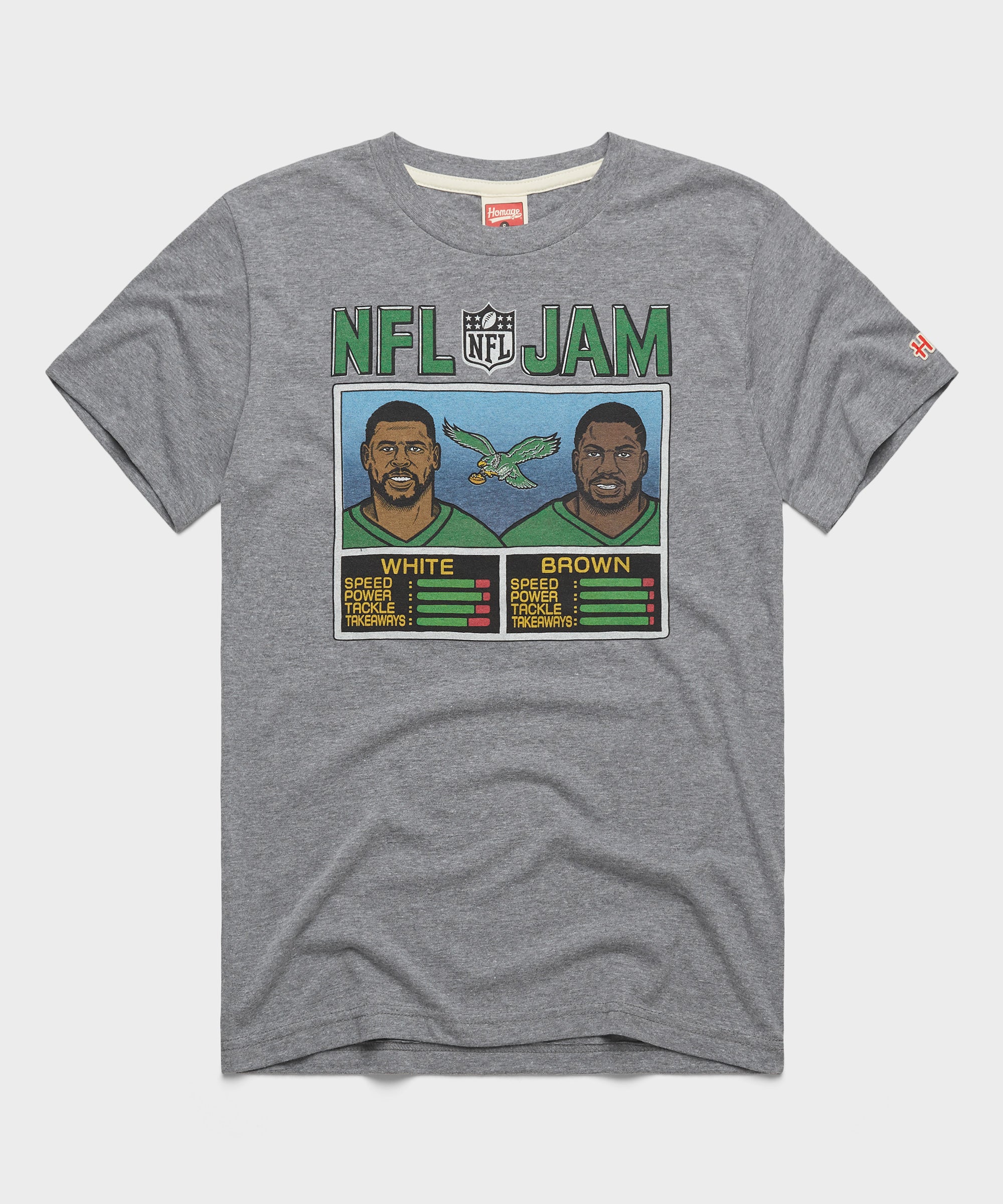 NFL Jam Eagles White And Brown