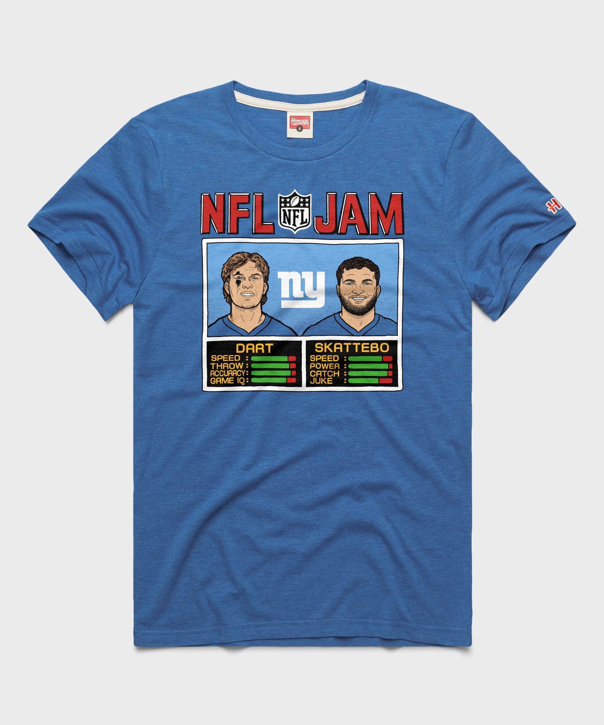 NFL Jam Giants Dart And Skattebo Royal Blue