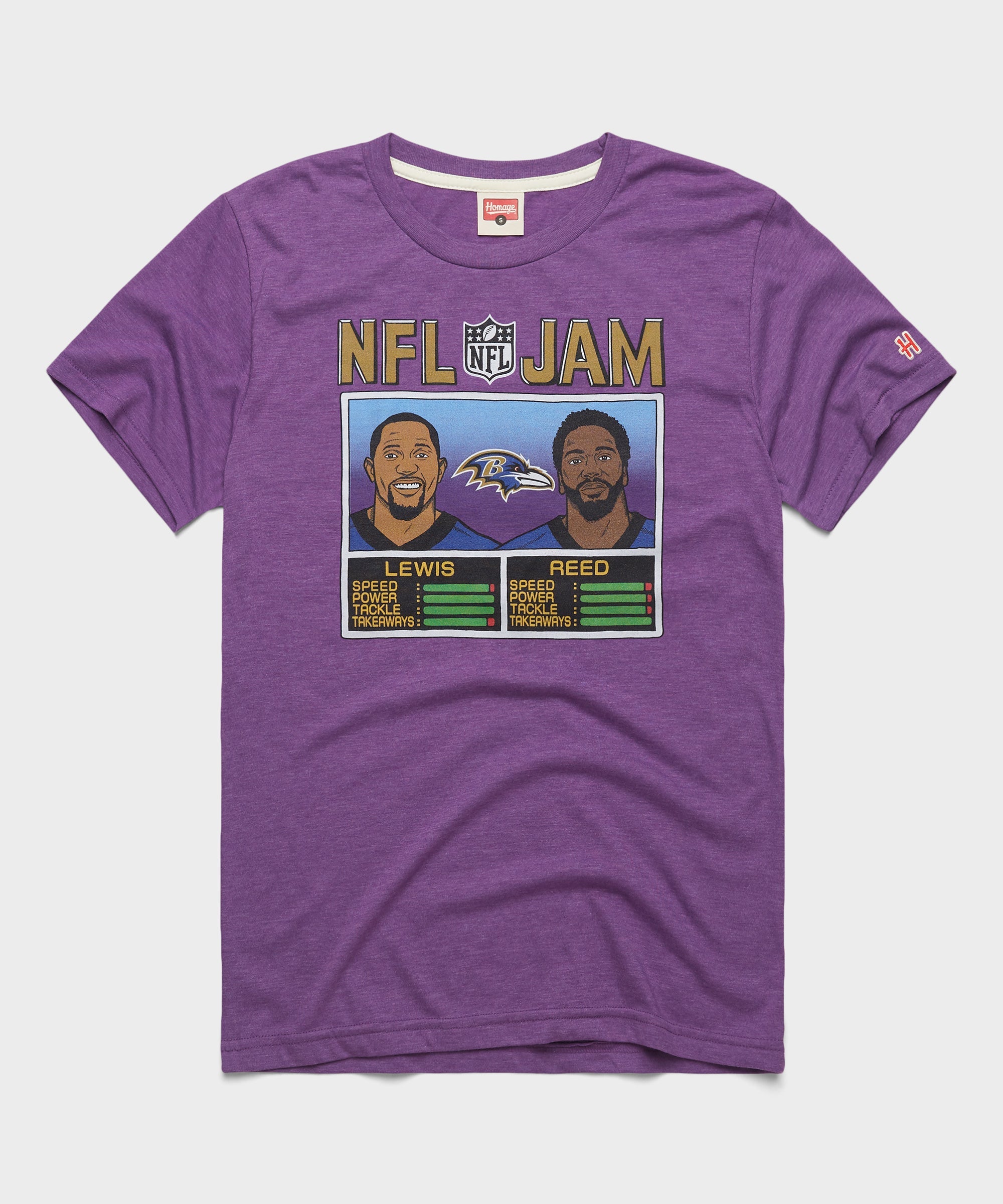 NFL Jam Ravens Lewis And Reed Royal Purple