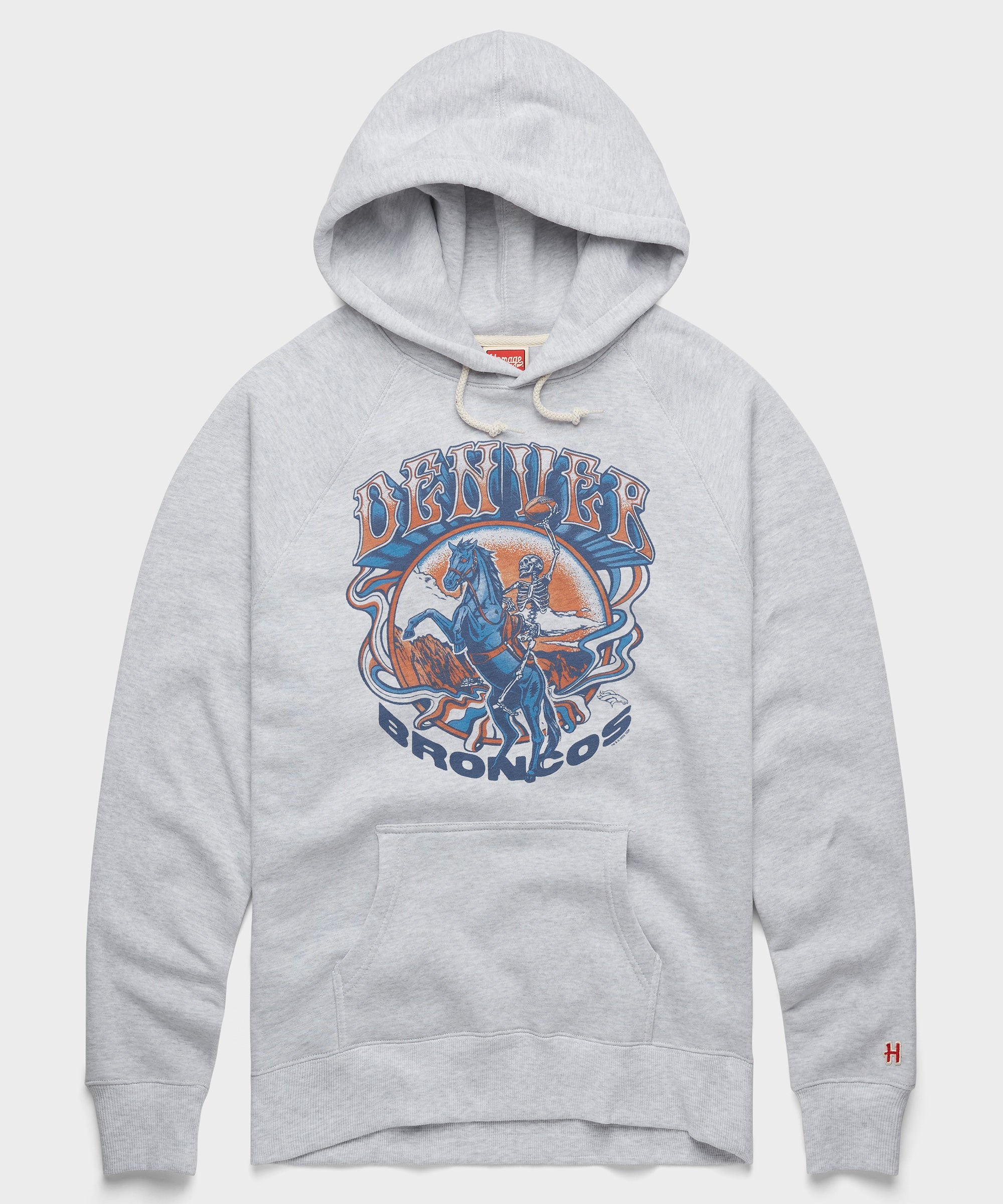 NFL x Grateful Dead x Broncos Hoodie Ash