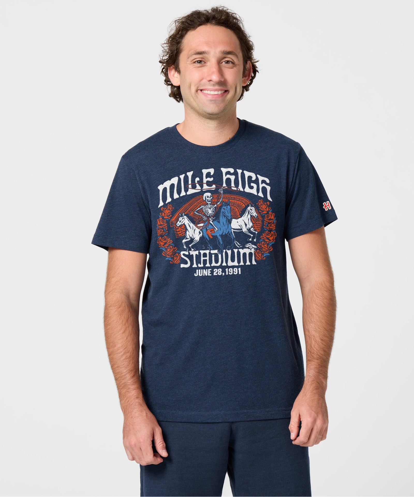Nfl X Grateful Dead X Broncos Skeleton Mile High Stadium