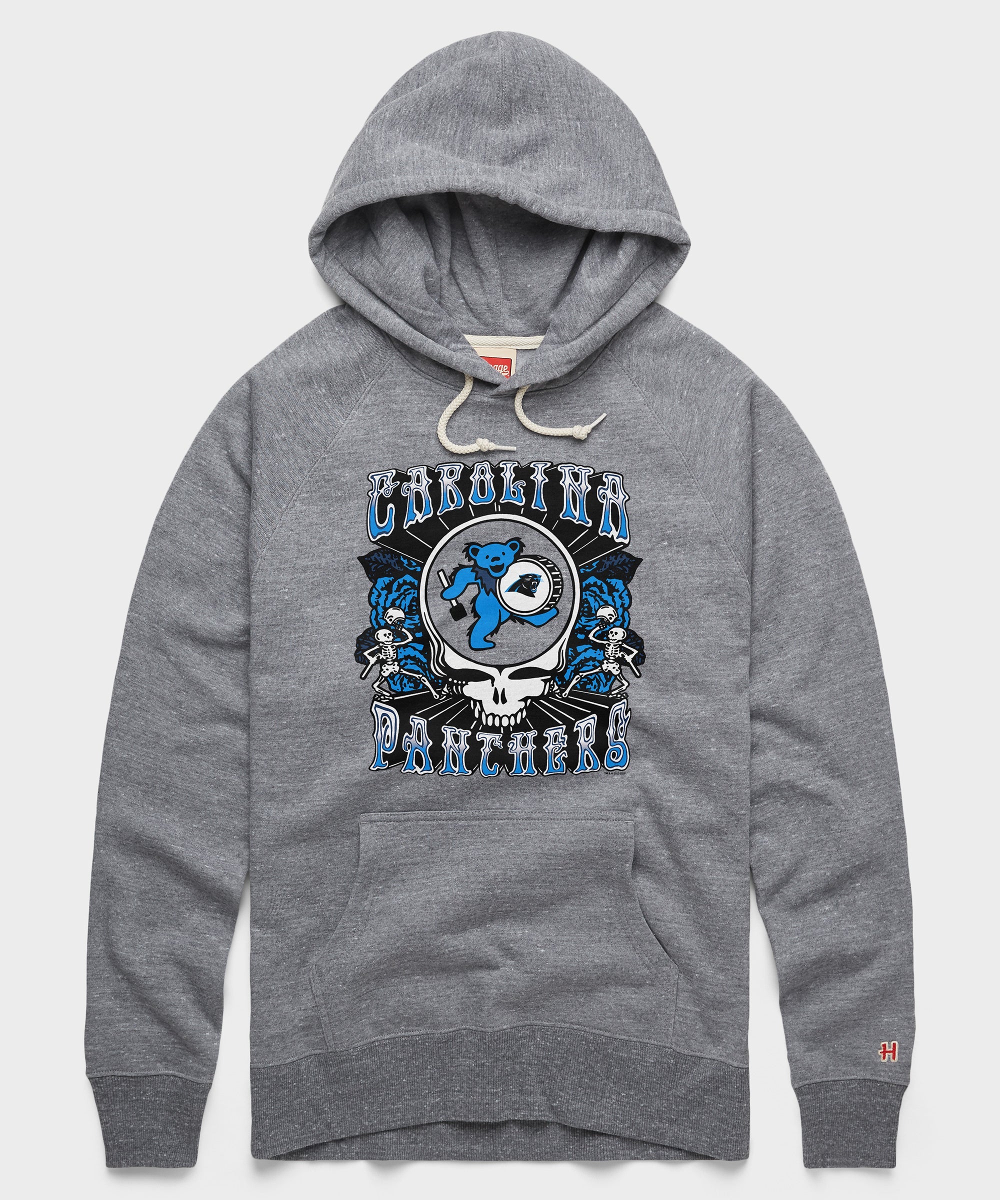 NFL x Grateful Dead x Panthers Hoodie Grey