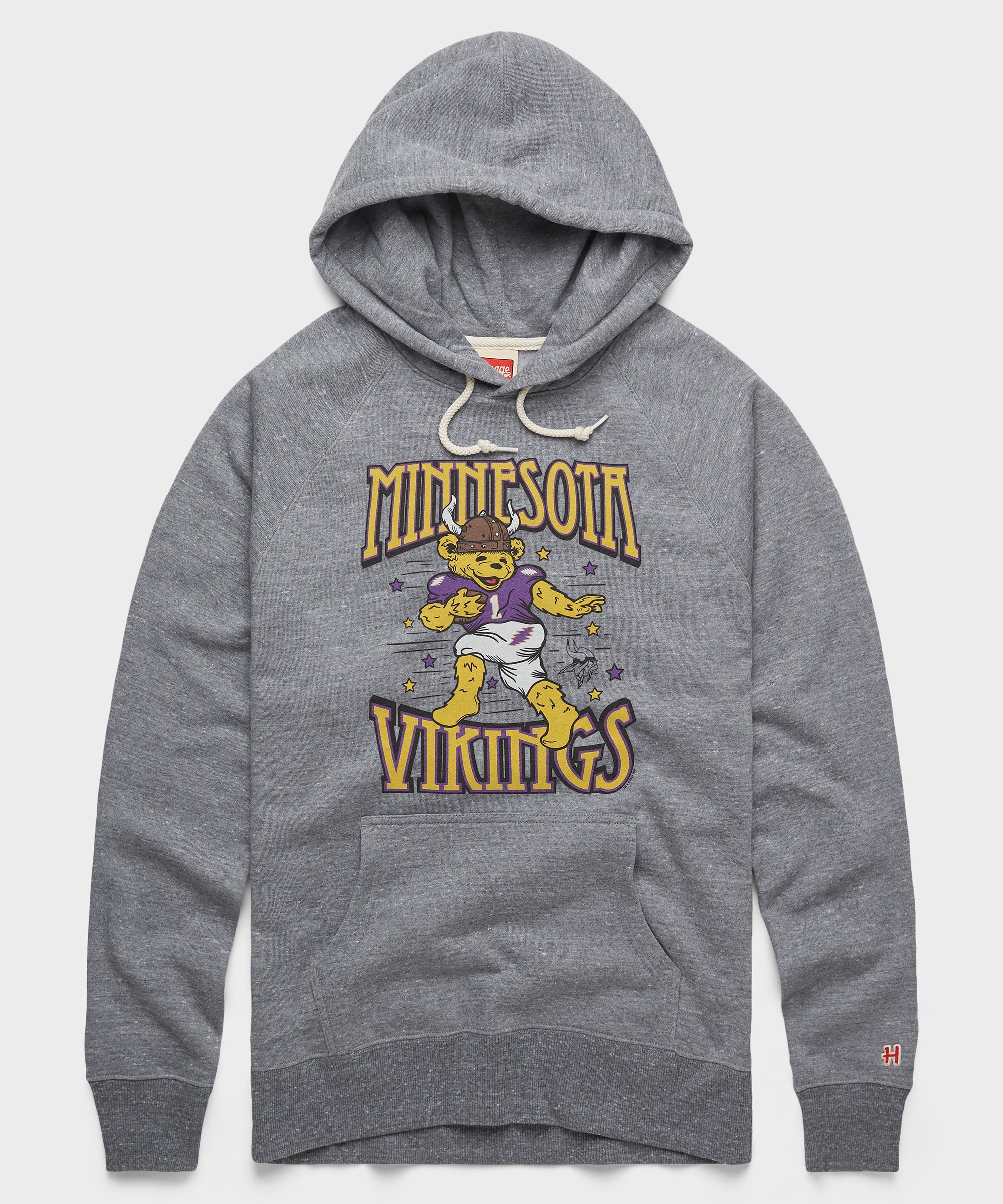 NFL x Grateful Dead x Vikings Hoodie Grey