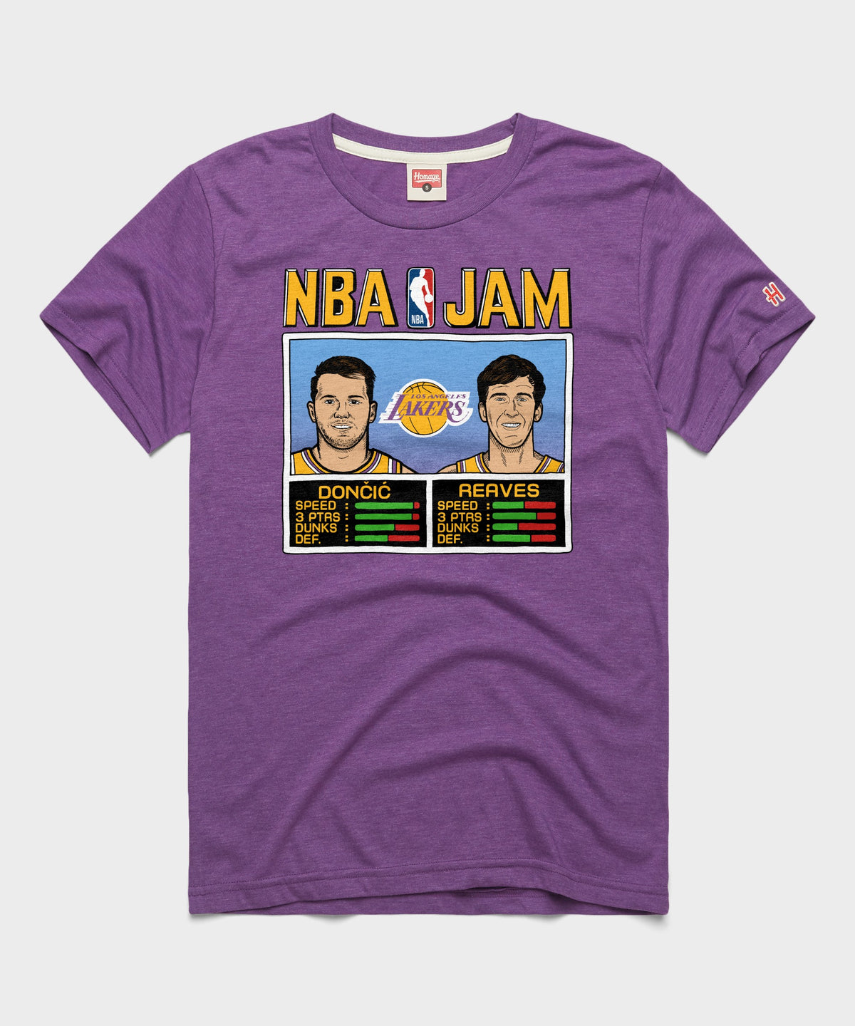NBA Jam Lakers Doncic And Reaves | NBA T-Shirt – HOMAGE