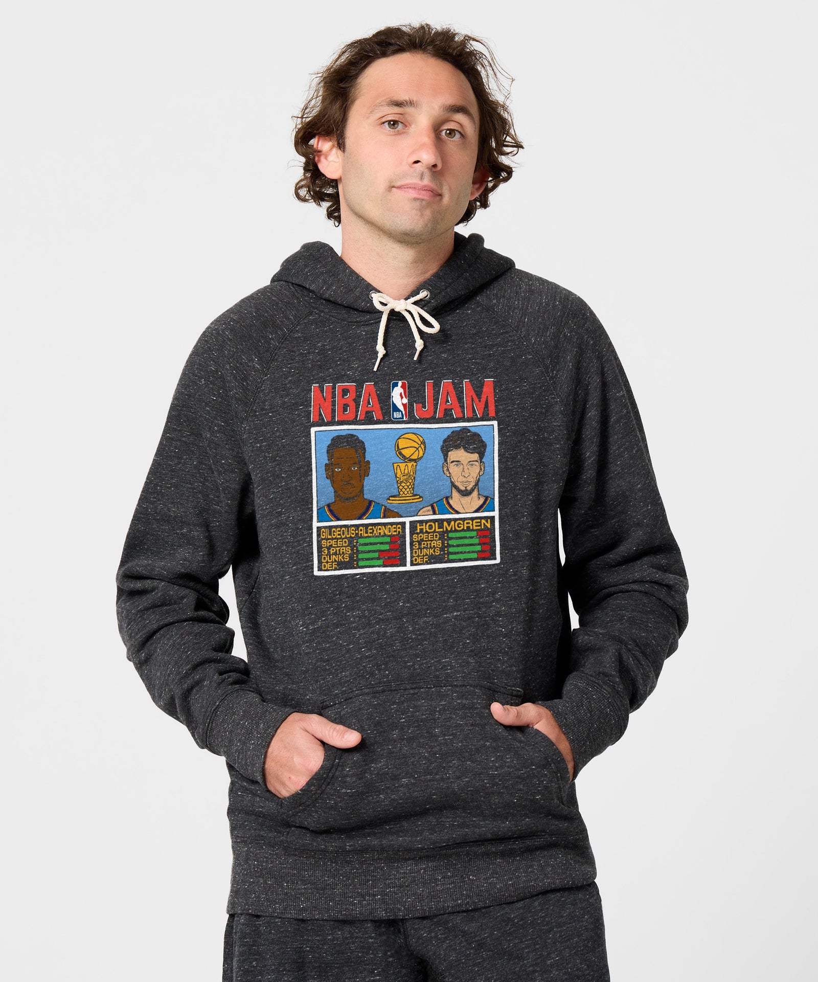 Nba Jam Thunder 2025 Champs Gilgeous Alexander And Holmgren Hoodie