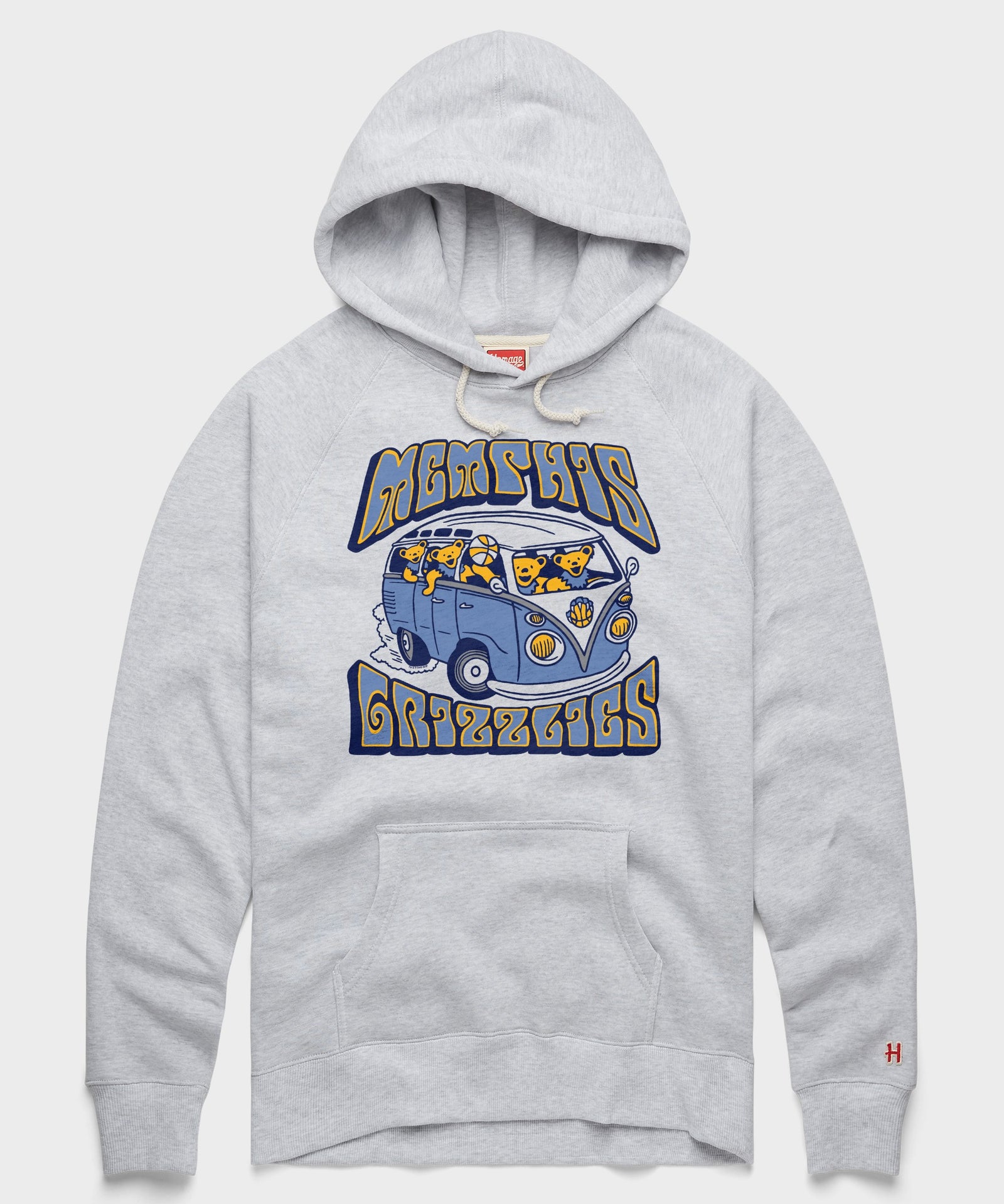 Nba X Grateful Dead X Grizzlies Bears And Bus Hoodie