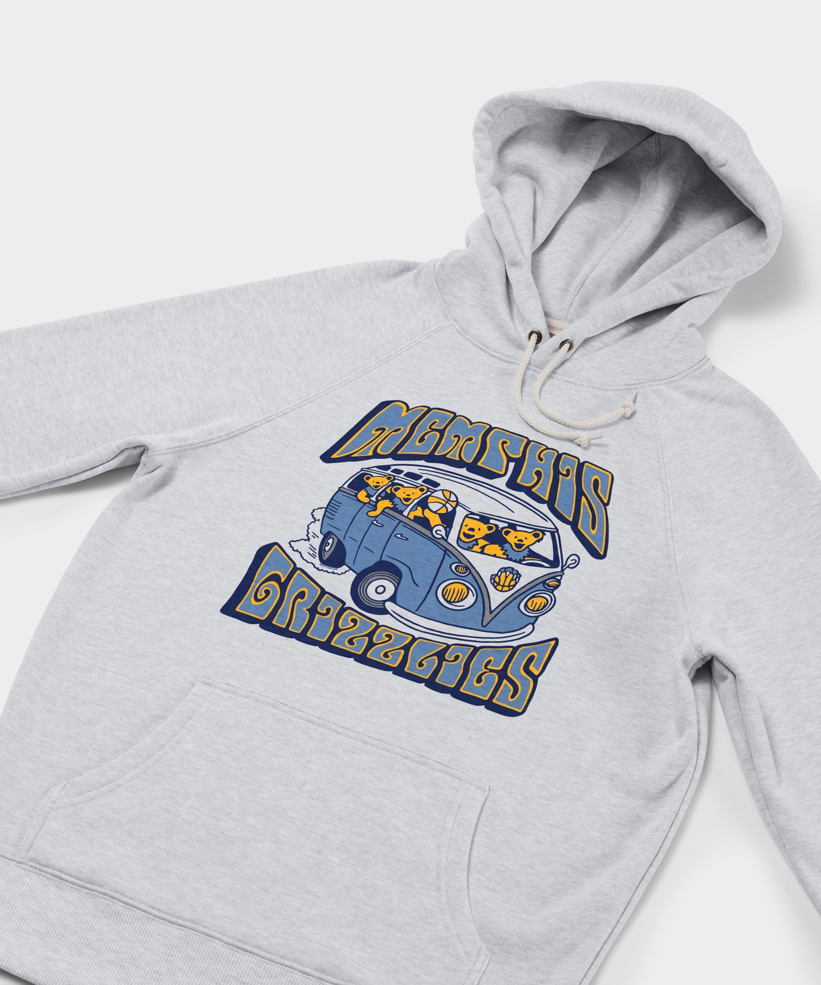 Nba X Grateful Dead X Grizzlies Bears And Bus Hoodie