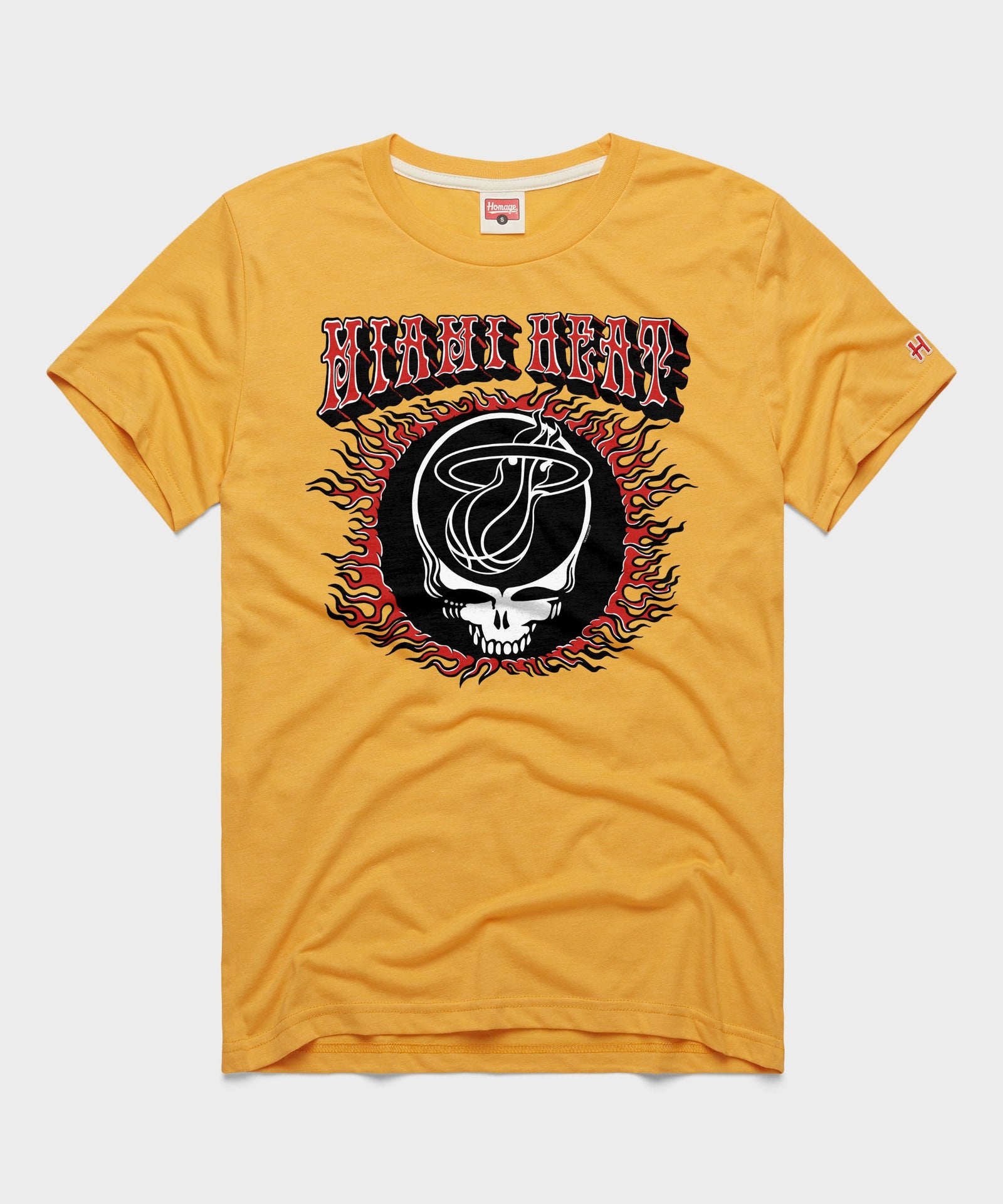 Nba X Grateful Dead X Heat Flaming Skull