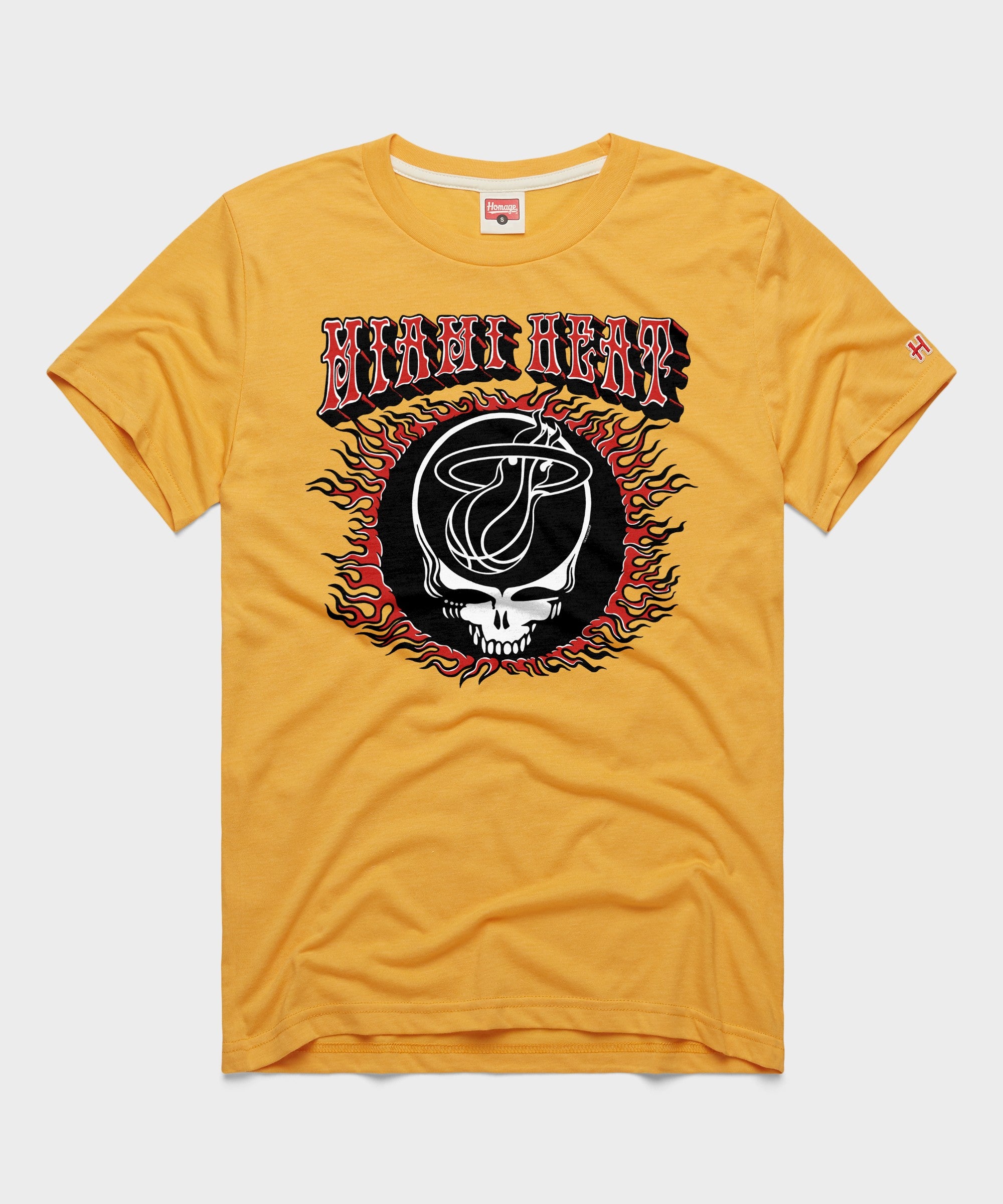 Nba X Grateful Dead X Heat Flaming Skull