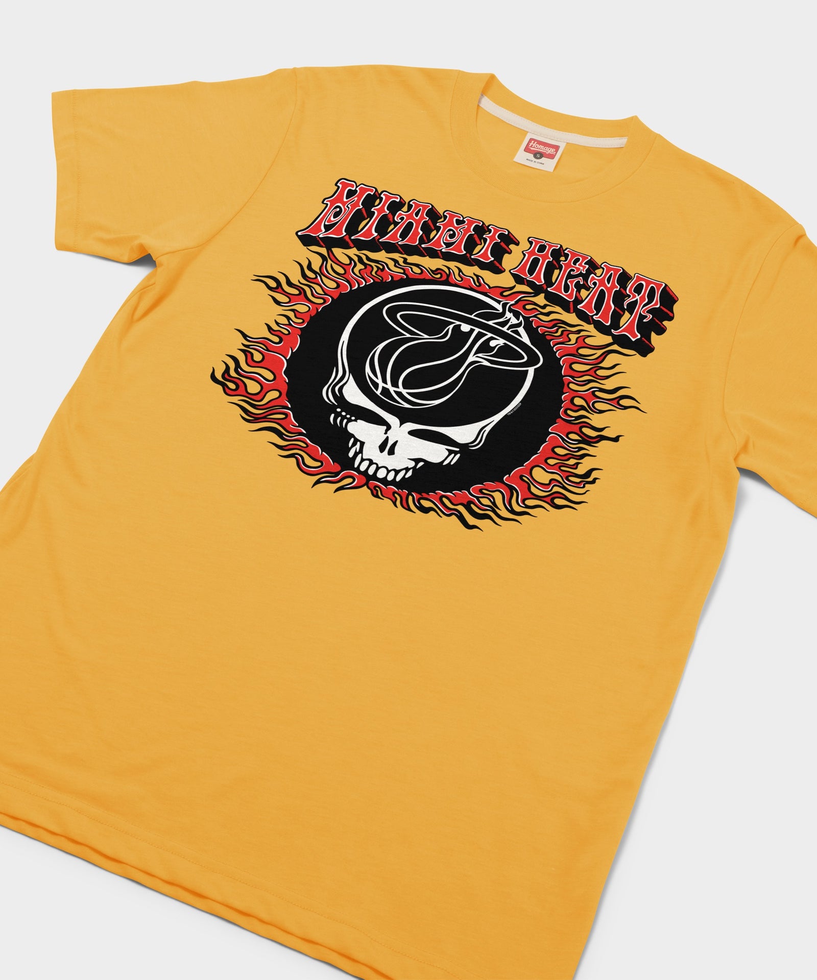 Nba X Grateful Dead X Heat Flaming Skull