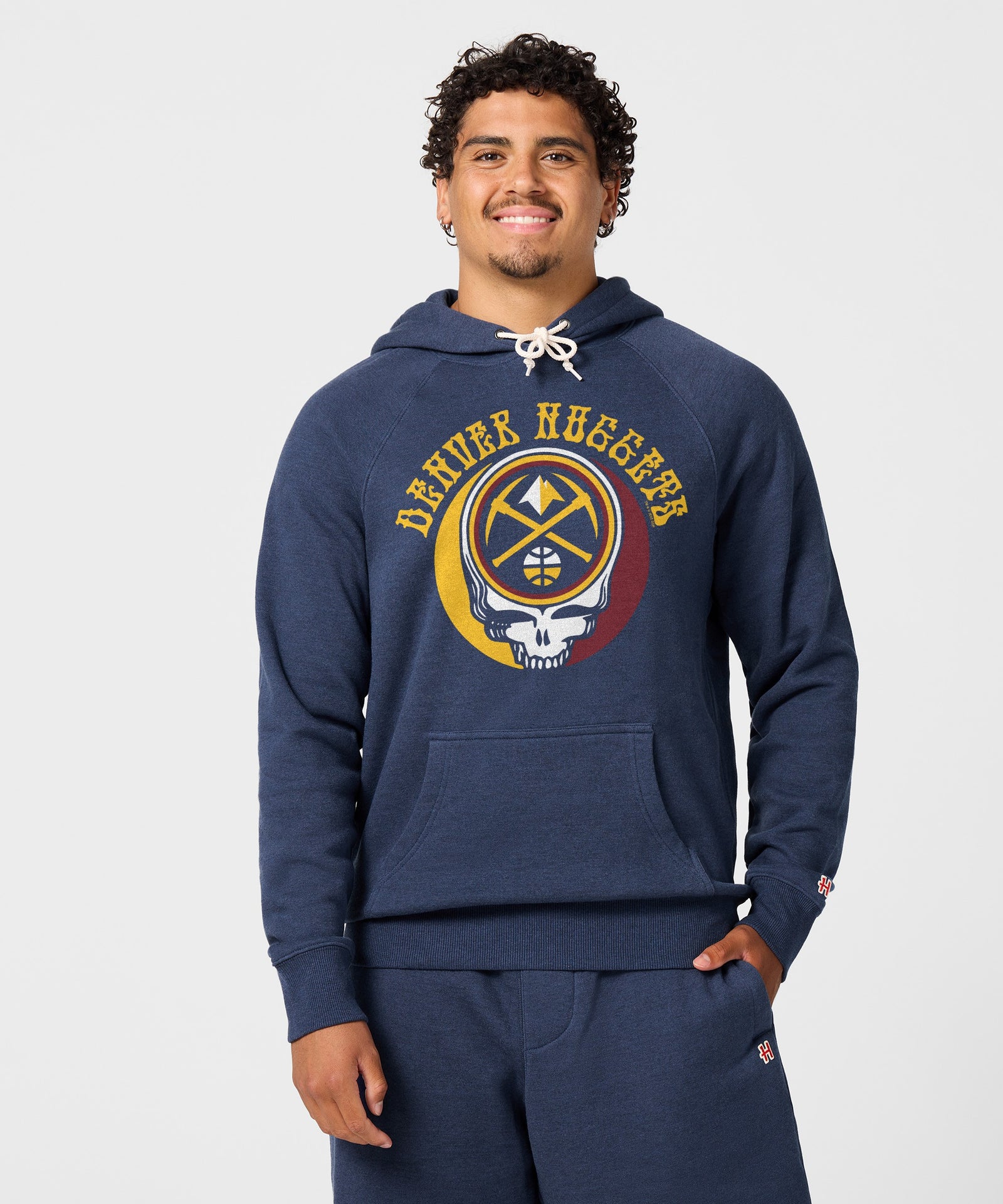 Nba X Grateful Dead X Nuggets Skull Hoodie