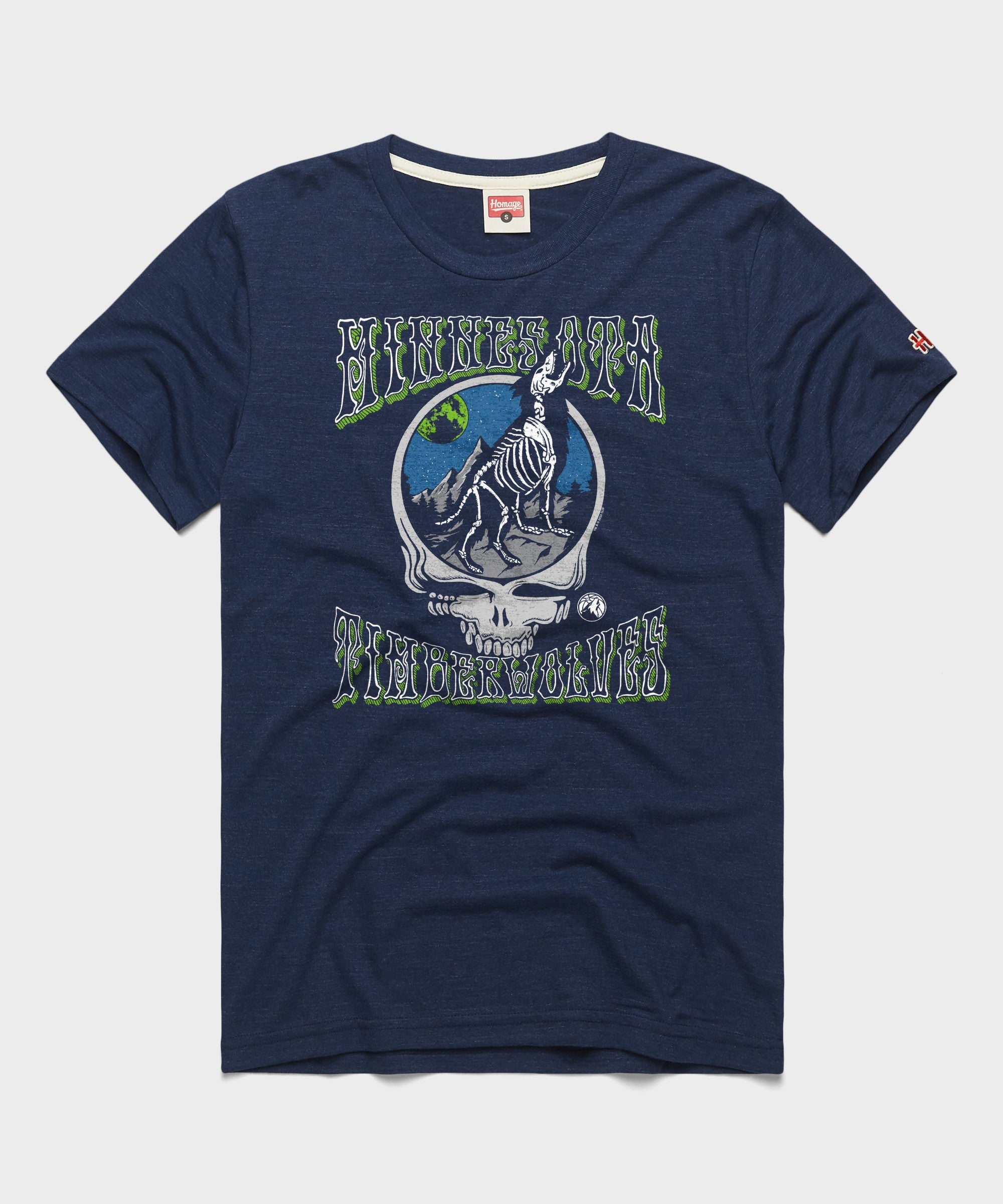 Nba X Grateful Dead X Timberwolves Skull