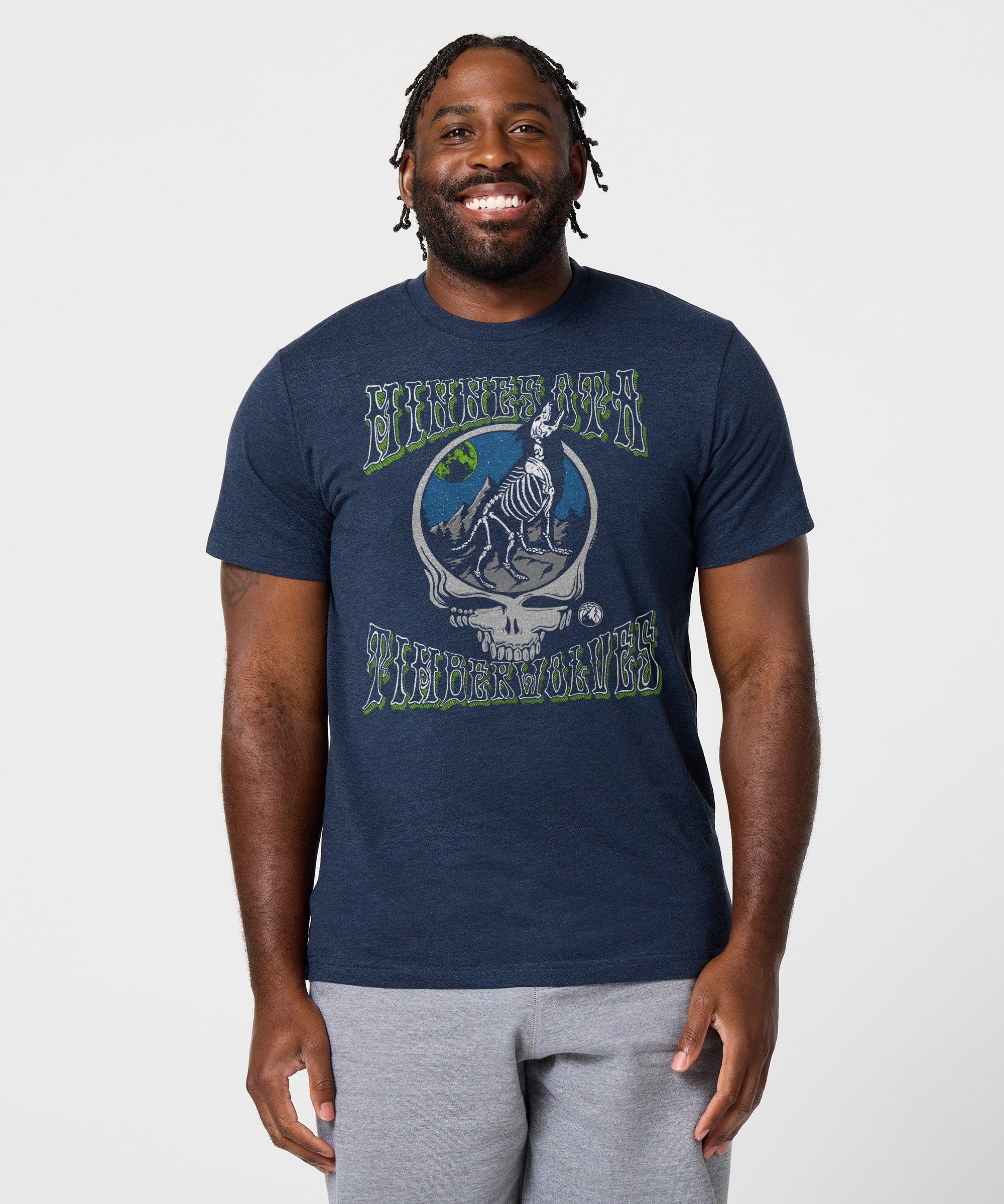 Nba X Grateful Dead X Timberwolves Skull