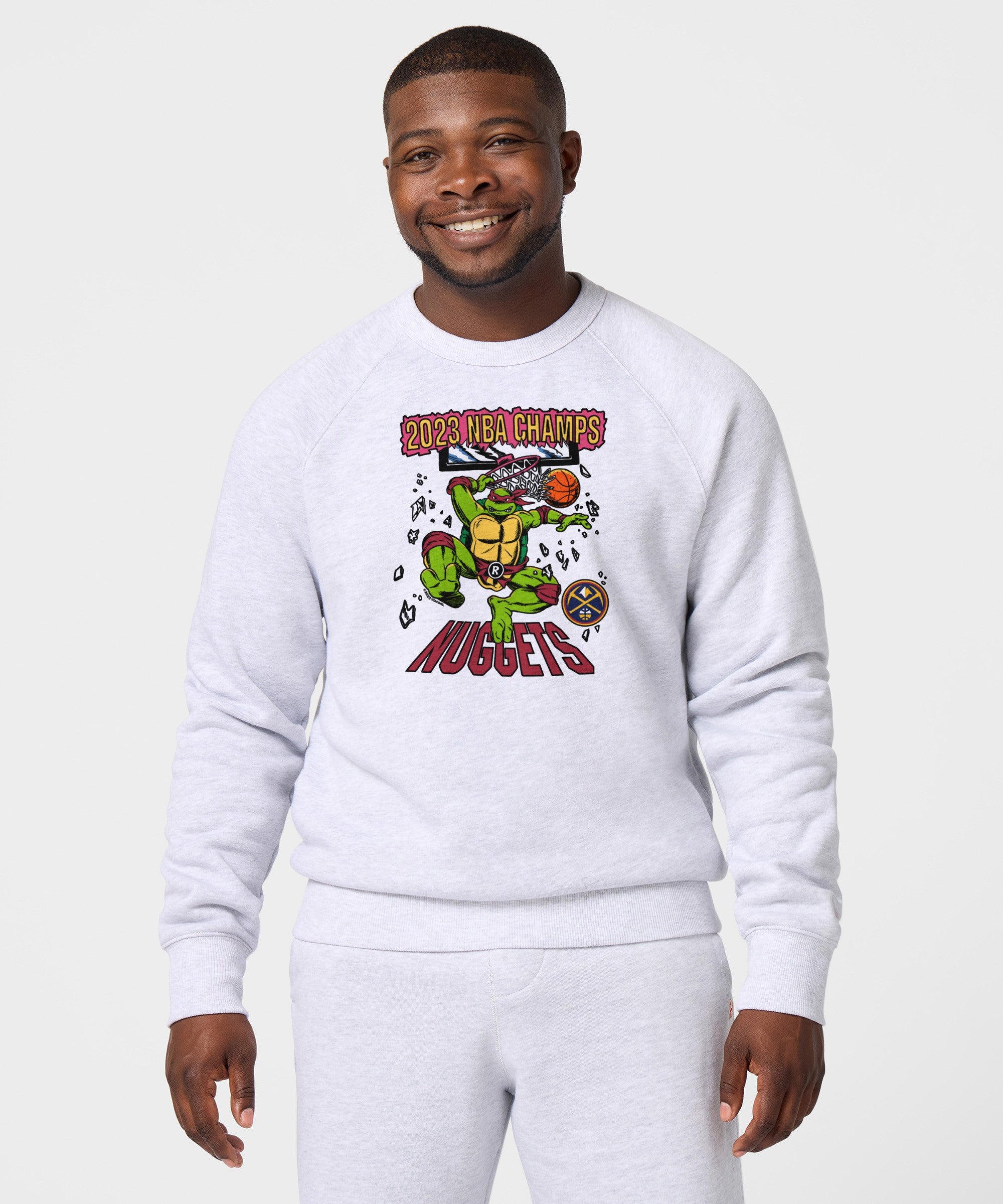 Nba X Tmnt 2023 Champs Denver Nuggets Crewneck