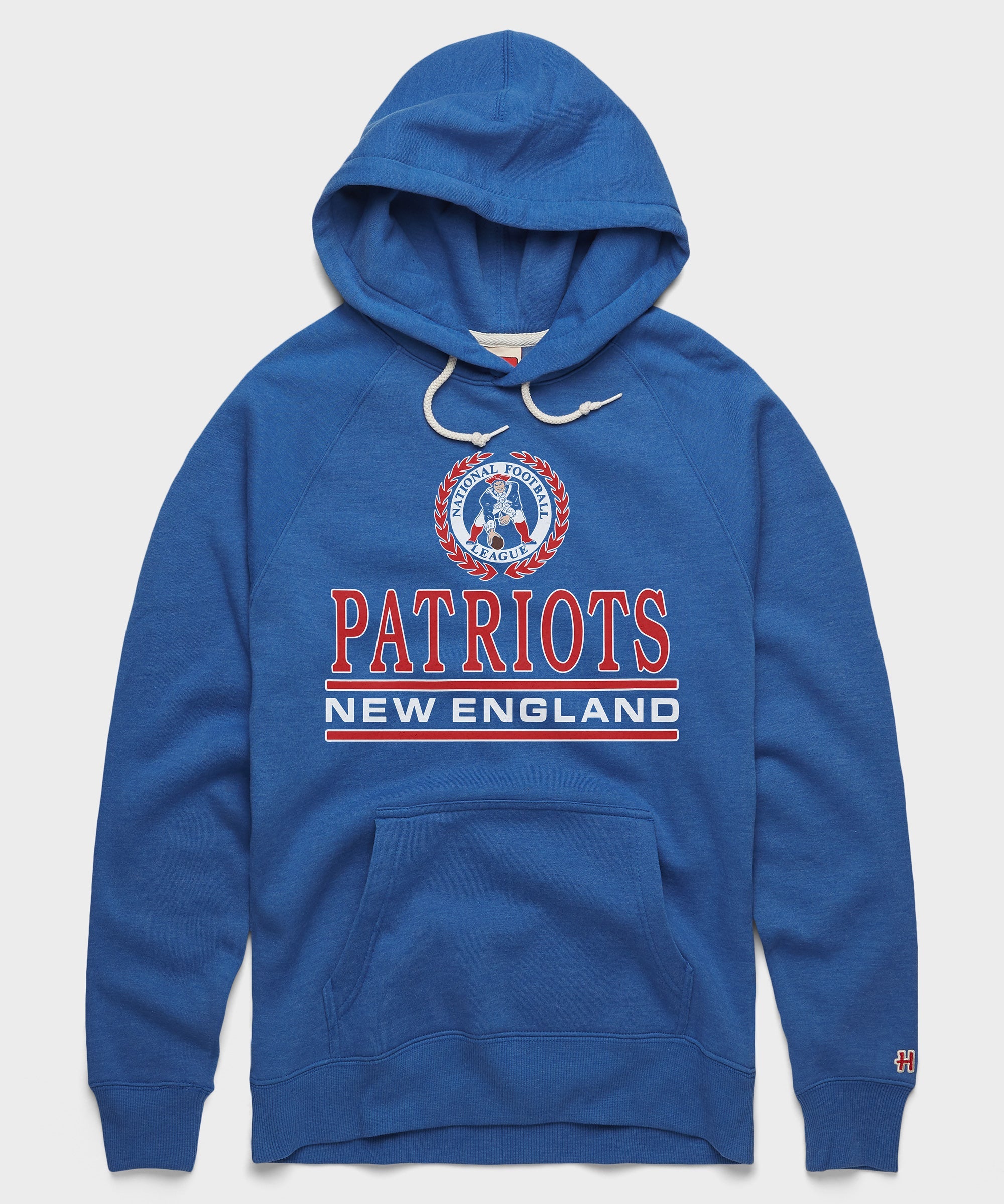 New England Patriots Crest Hoodie Royal Blue