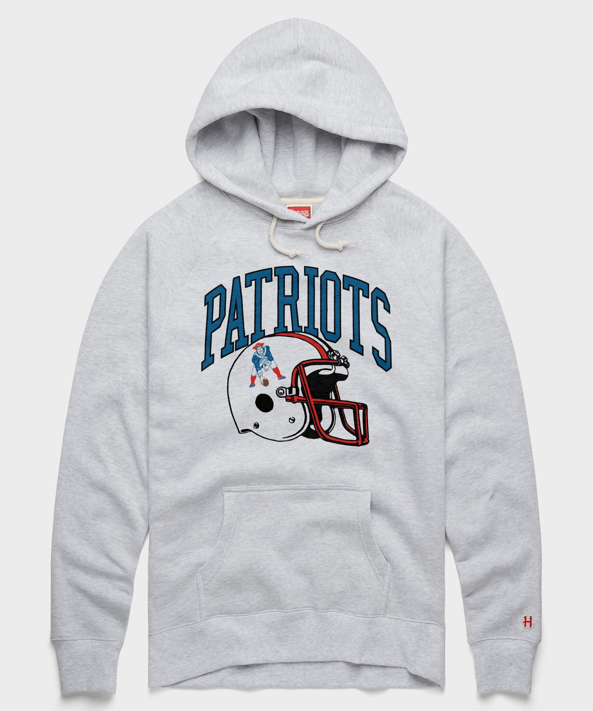 New England Patriots Helmet Retro Hoodie