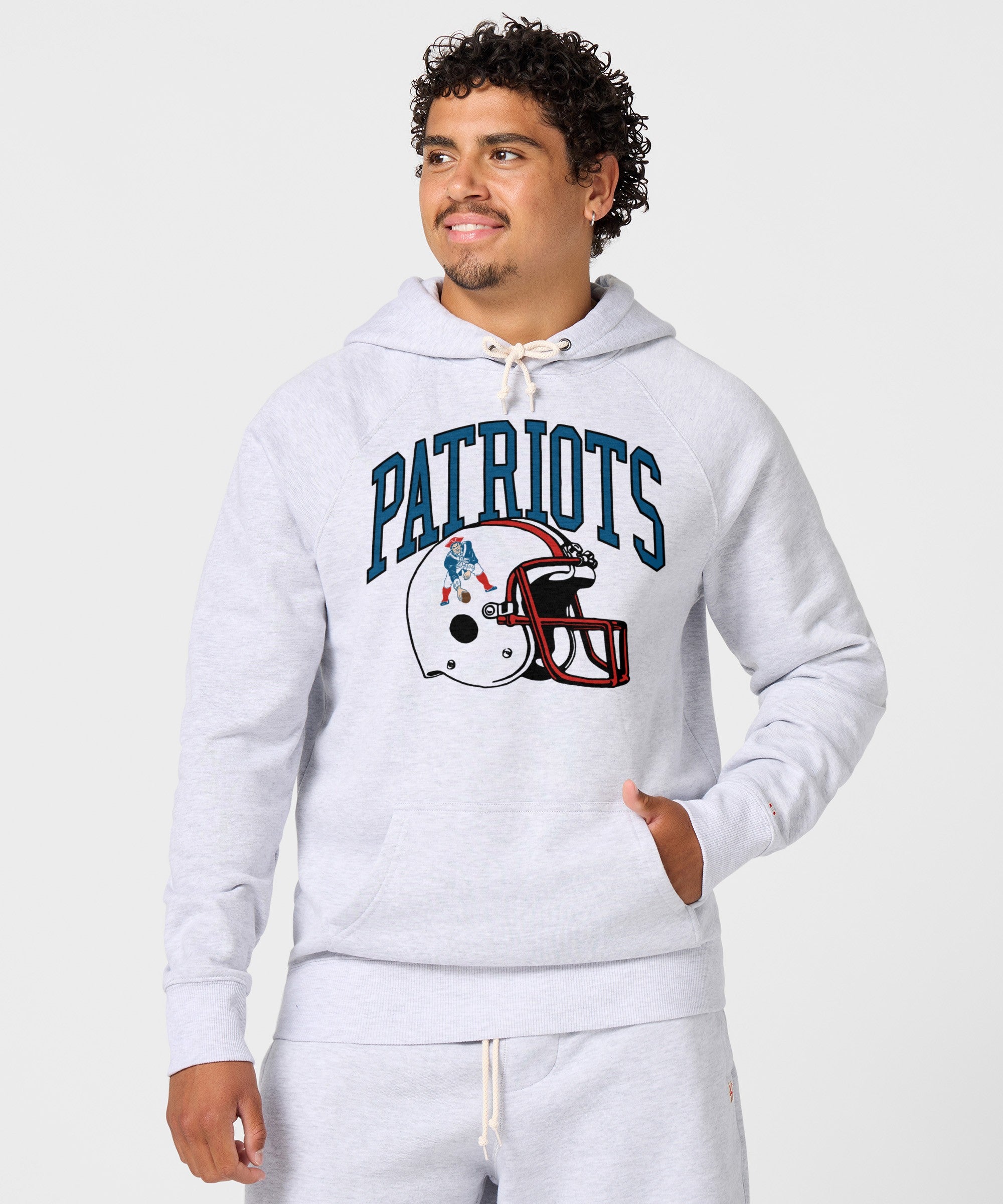 New England Patriots Helmet Retro Hoodie