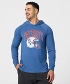 New England Patriots Helmet Retro Lightweight Hoodie