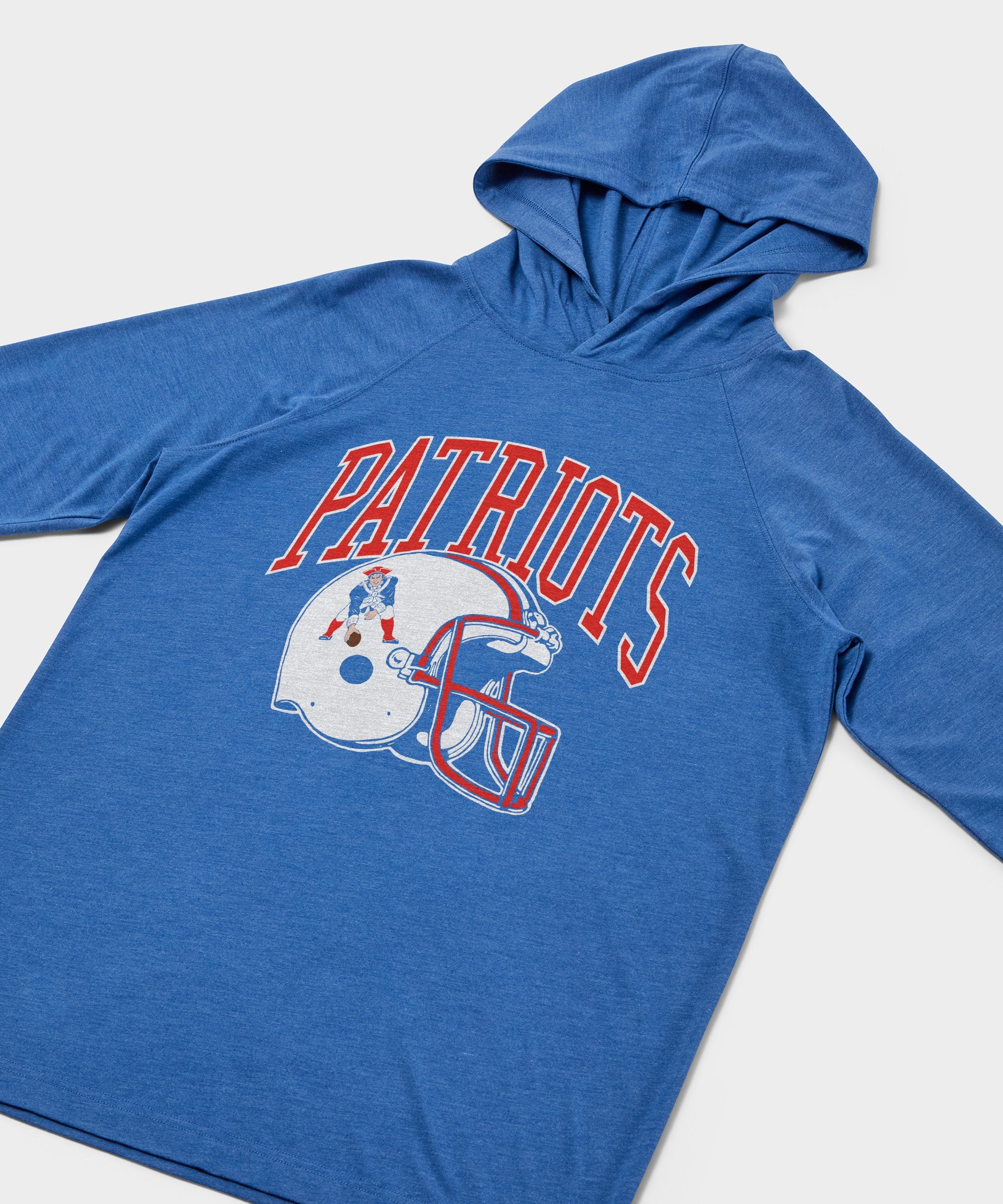 New England Patriots Helmet Retro Lightweight Hoodie