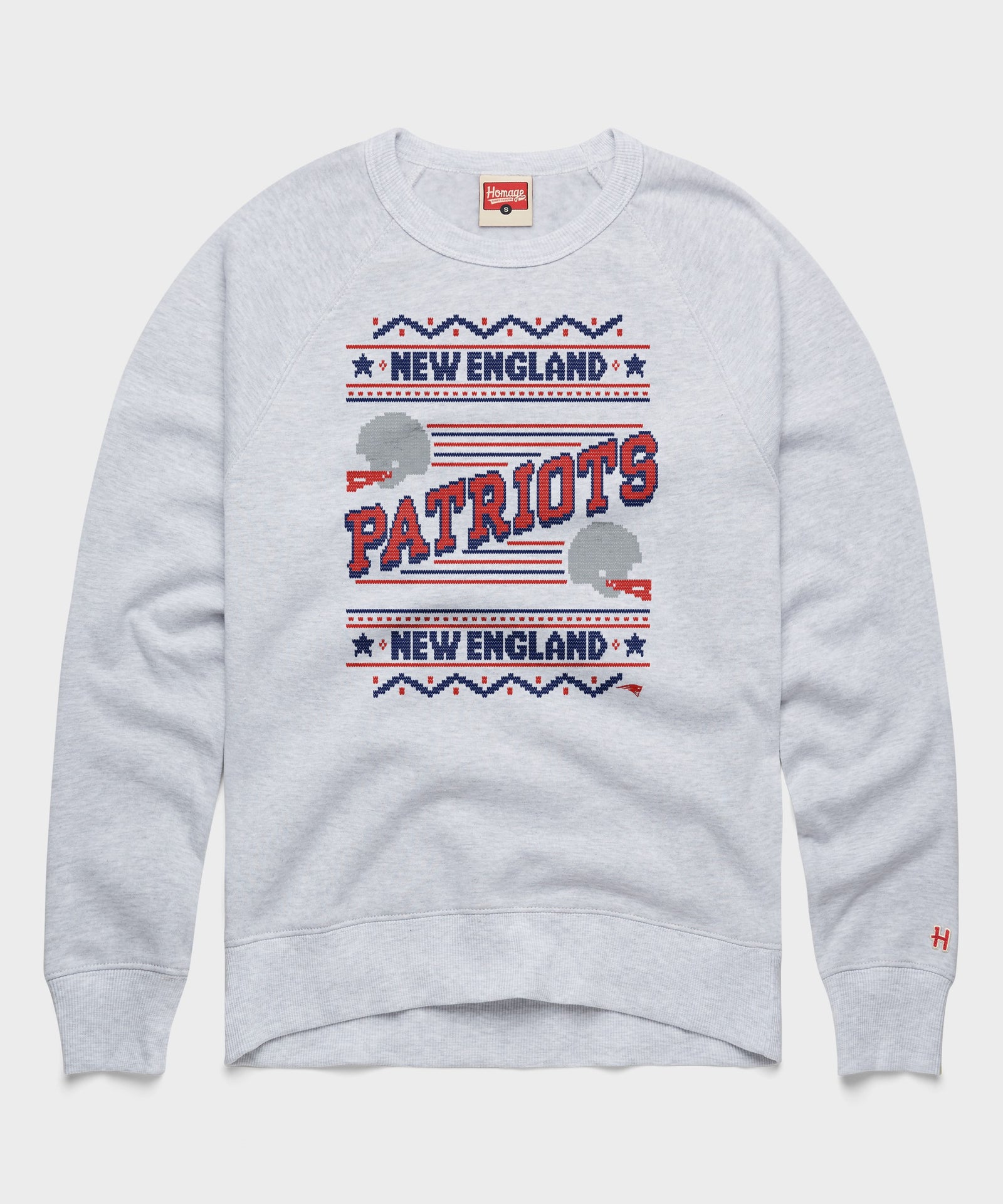 New England Patriots Holiday Crewneck