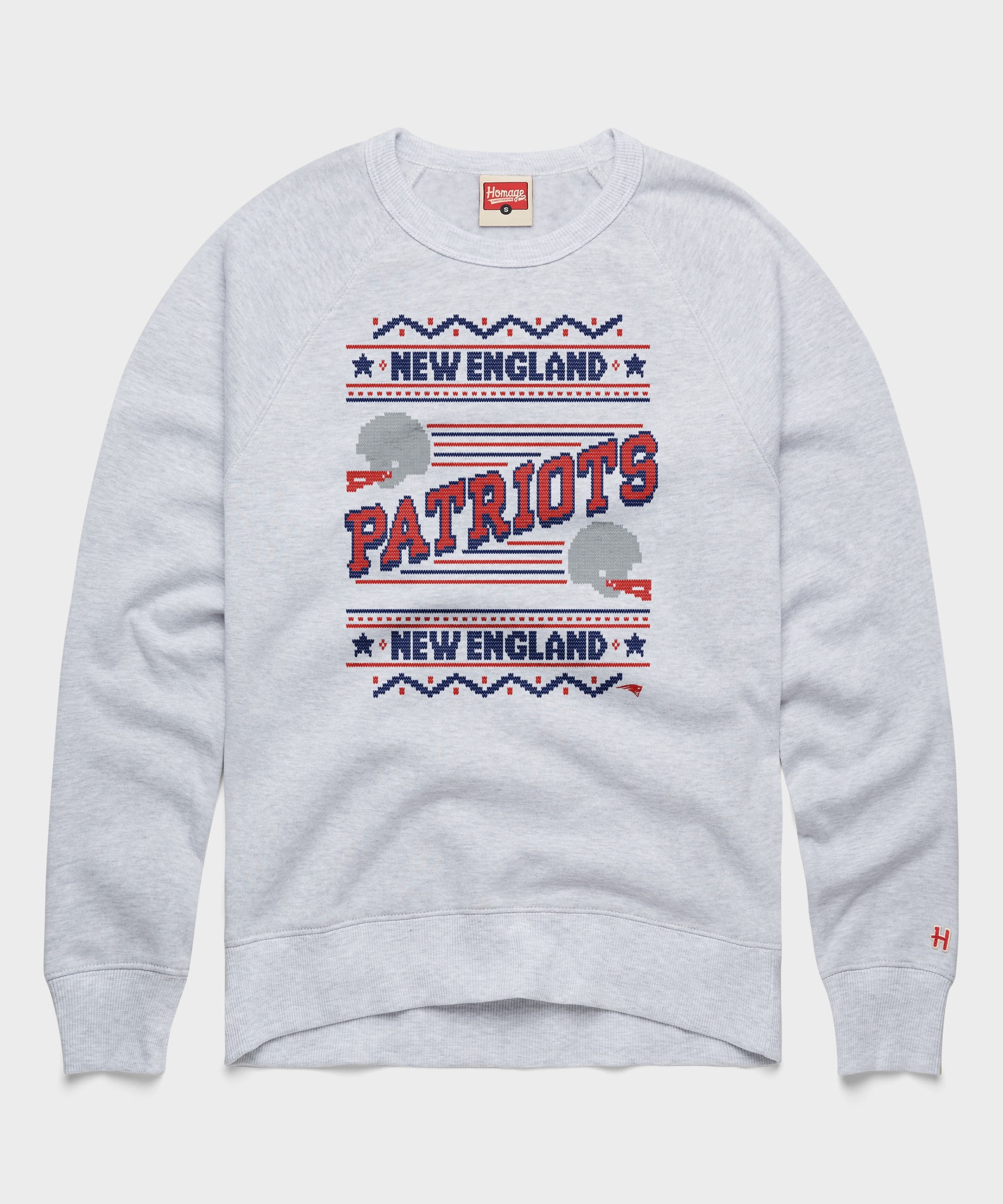 New England Patriots Holiday Crewneck
