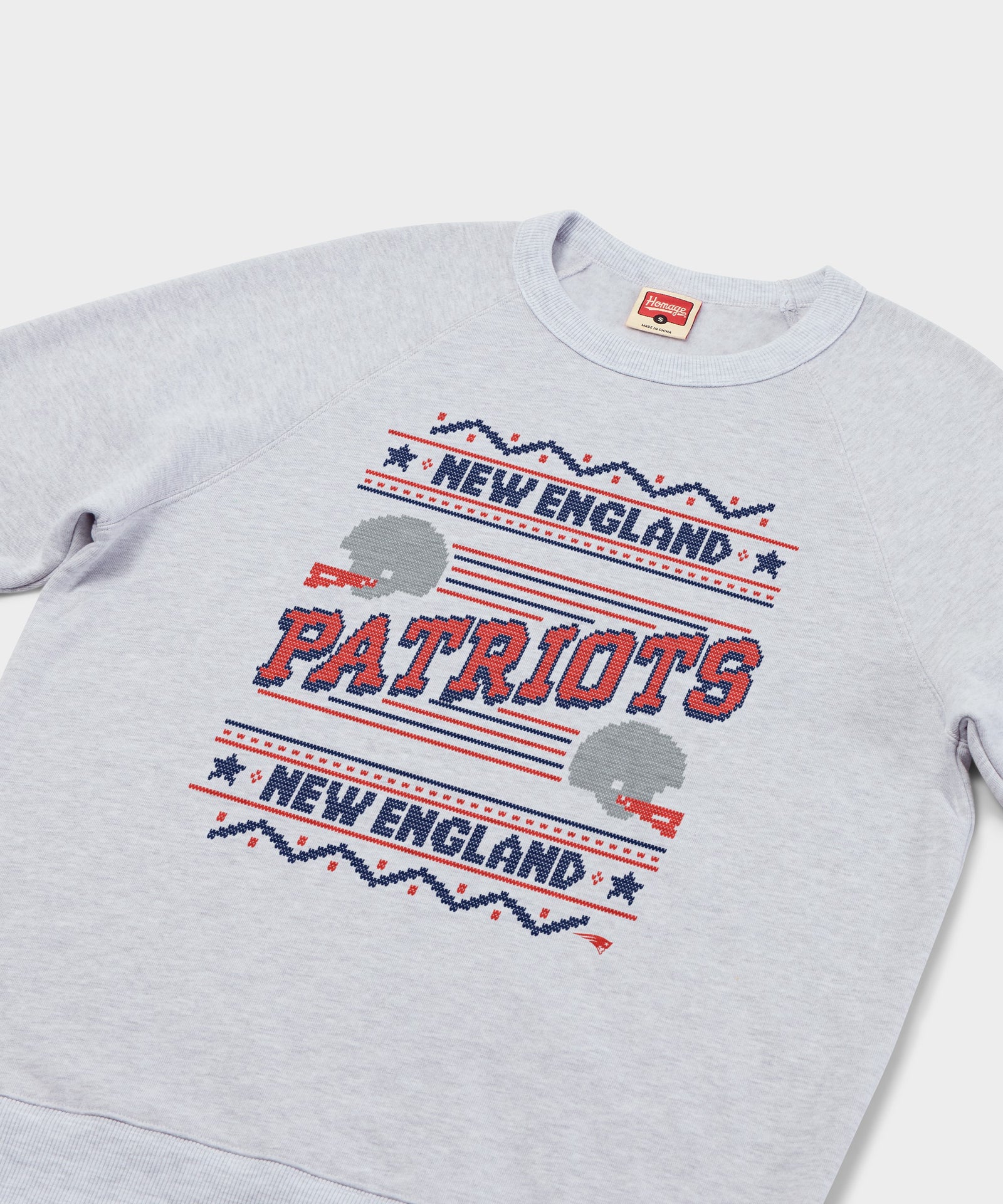 New England Patriots Holiday Crewneck