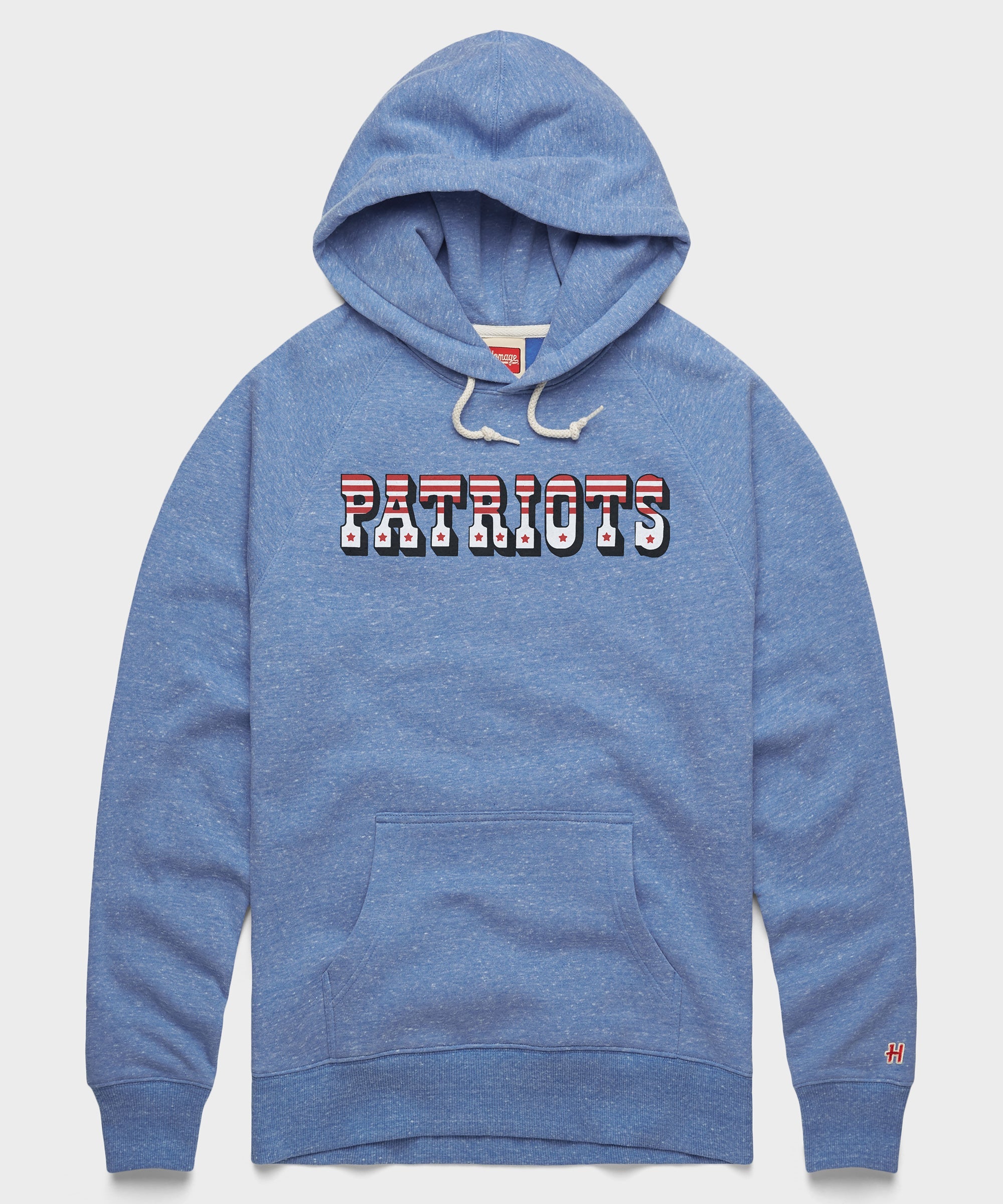 New England Patriots Wordmark '60 Hoodie Light Blue