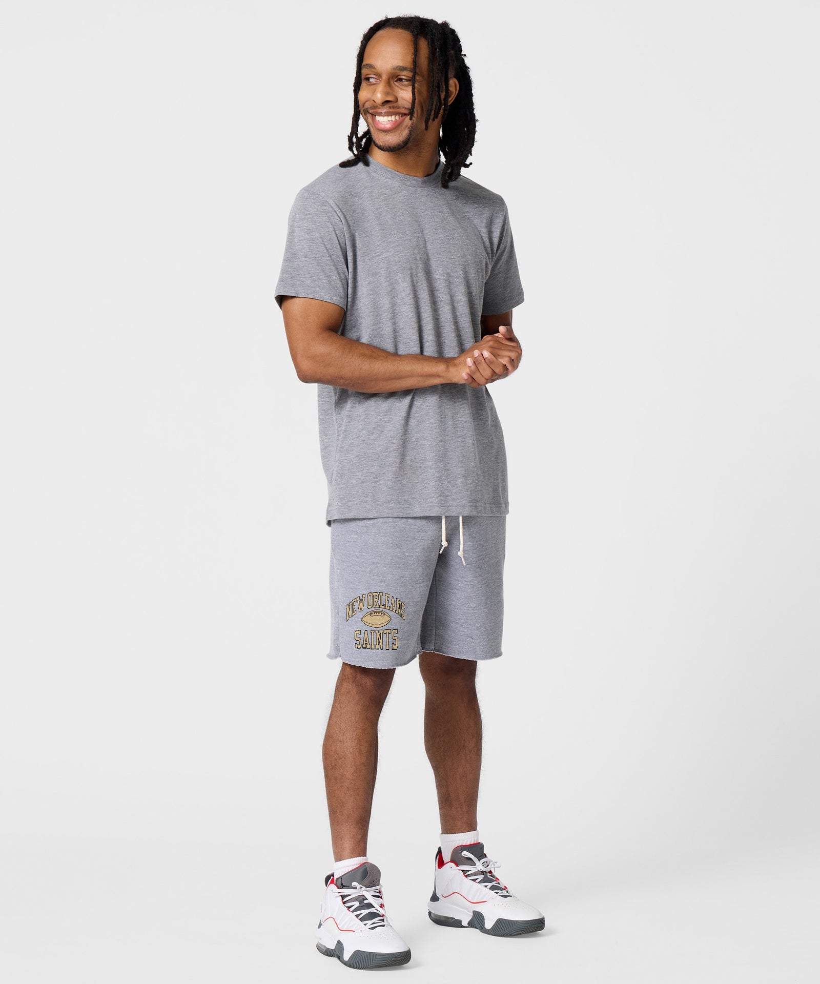 New Orleans Saints Gridiron Sweat Shorts