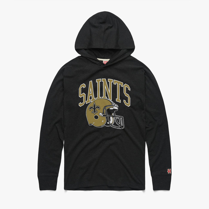 New Orleans Saints Helmet Lightweight Hoodie