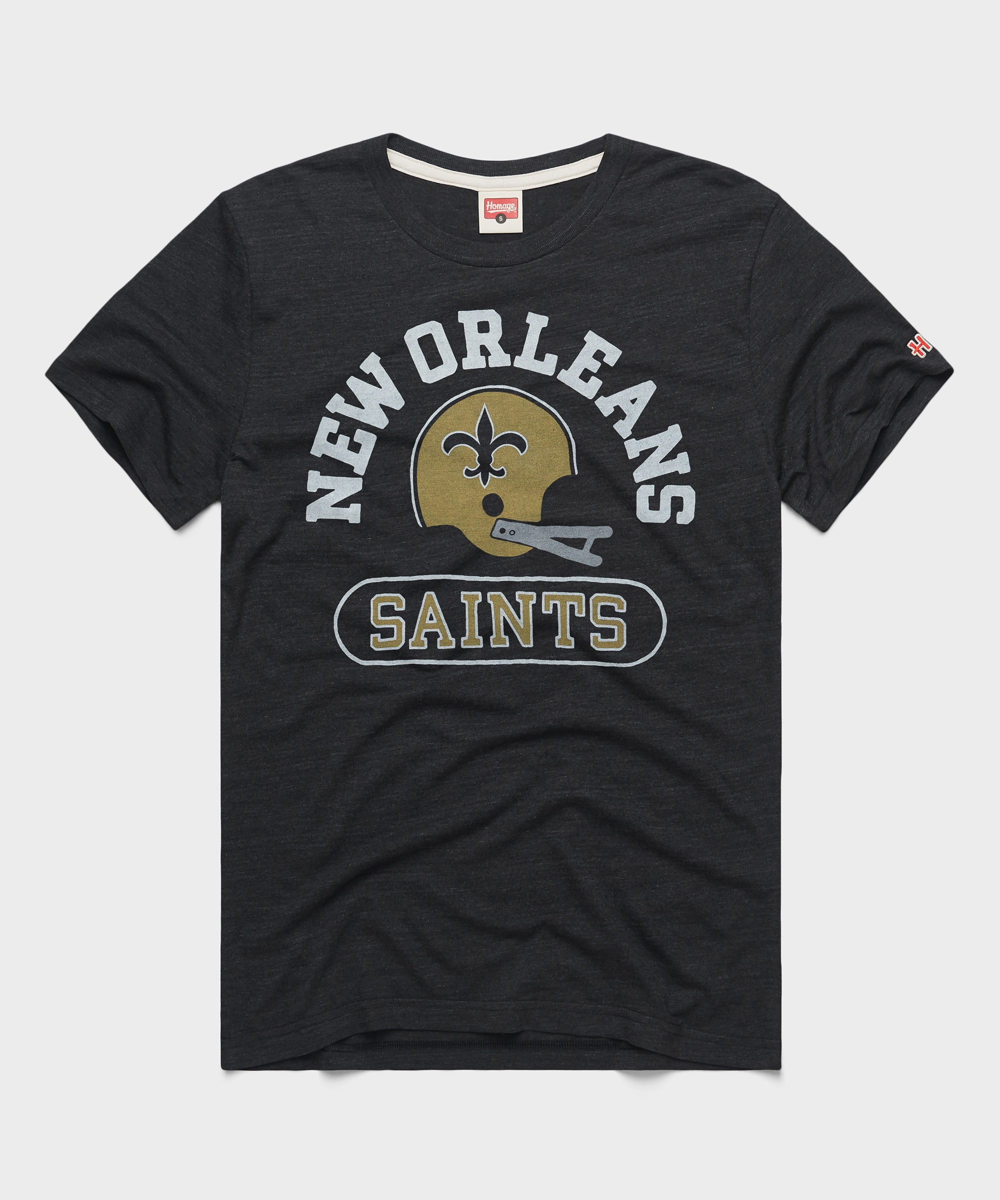 New Orleans Saints Throwback Helmet Charcoal