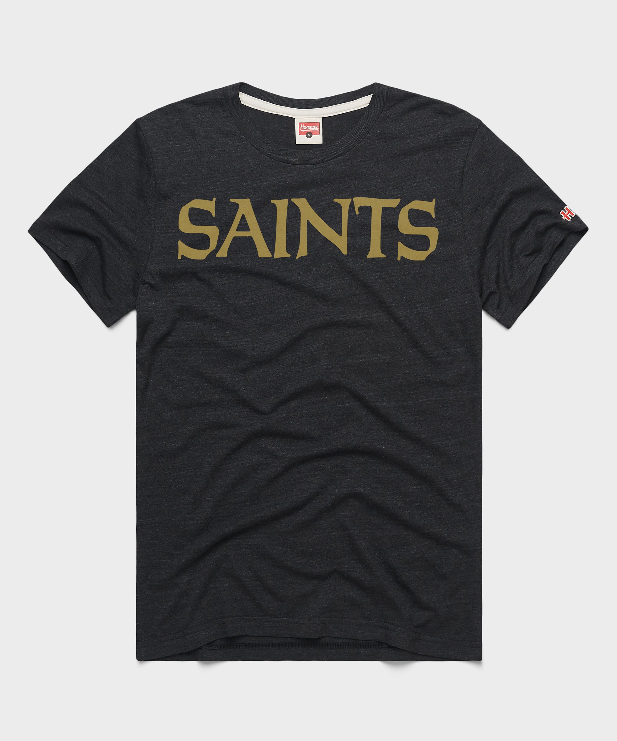 New Orleans Saints Wordmark '67 T-Shirt Charcoal
