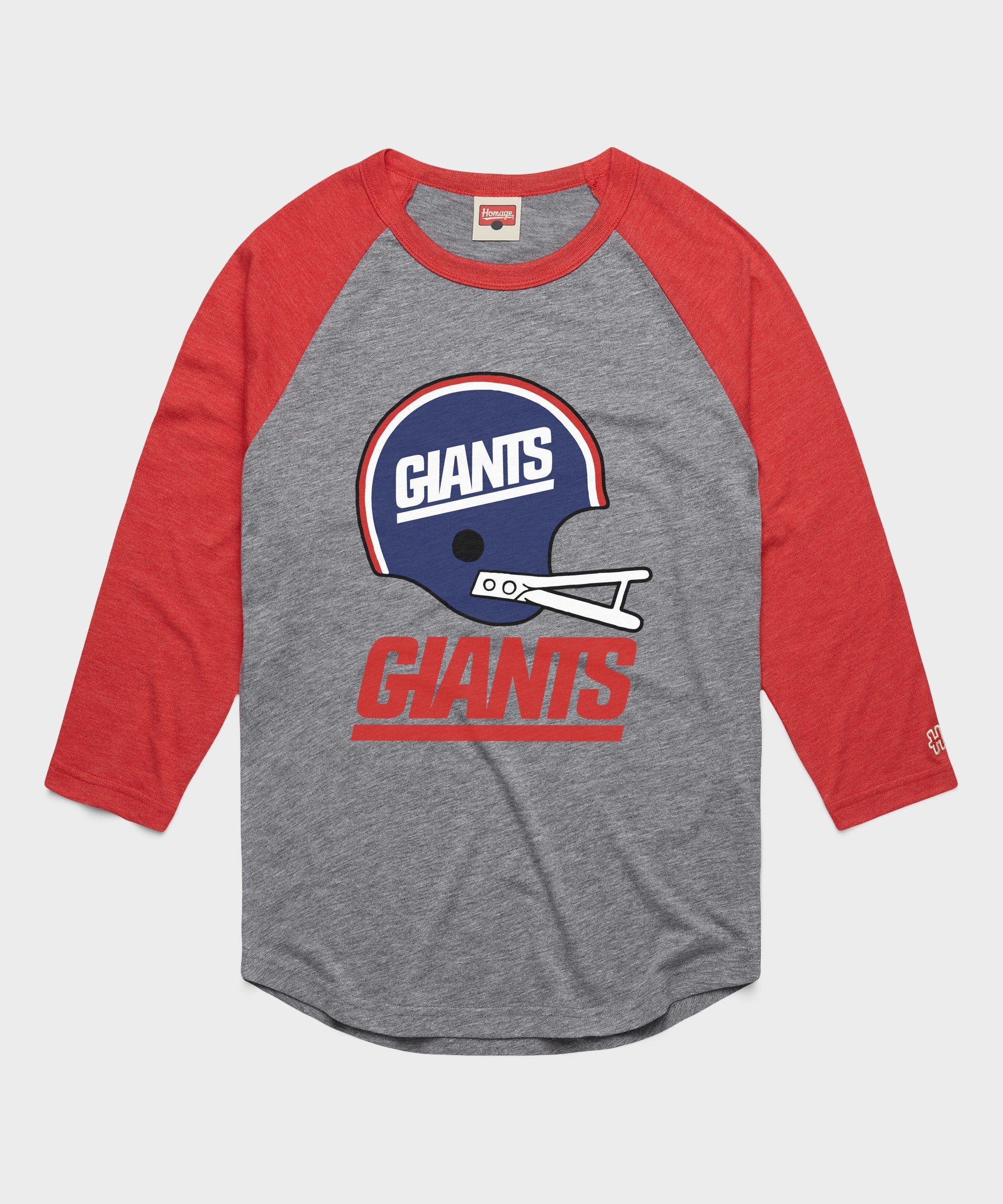 new york giants big helmet raglan