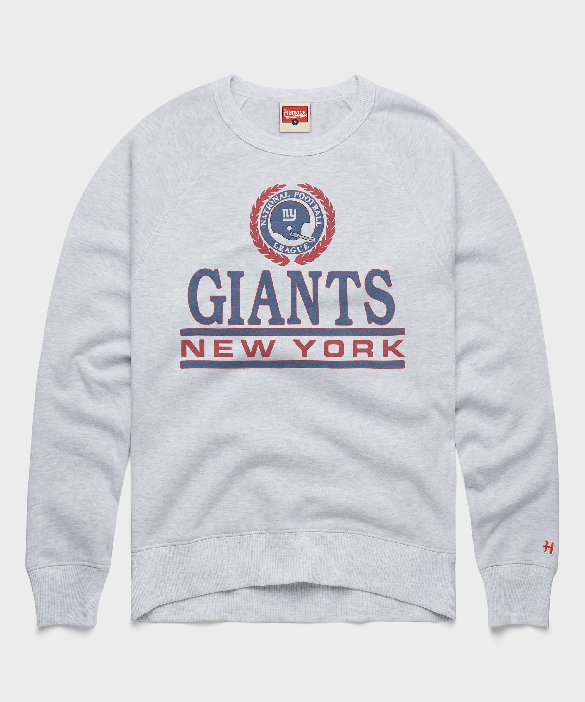 New York Giants Crest Crewneck Ash