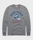 New York Giants Throwback Helmet Long Sleeve Tee