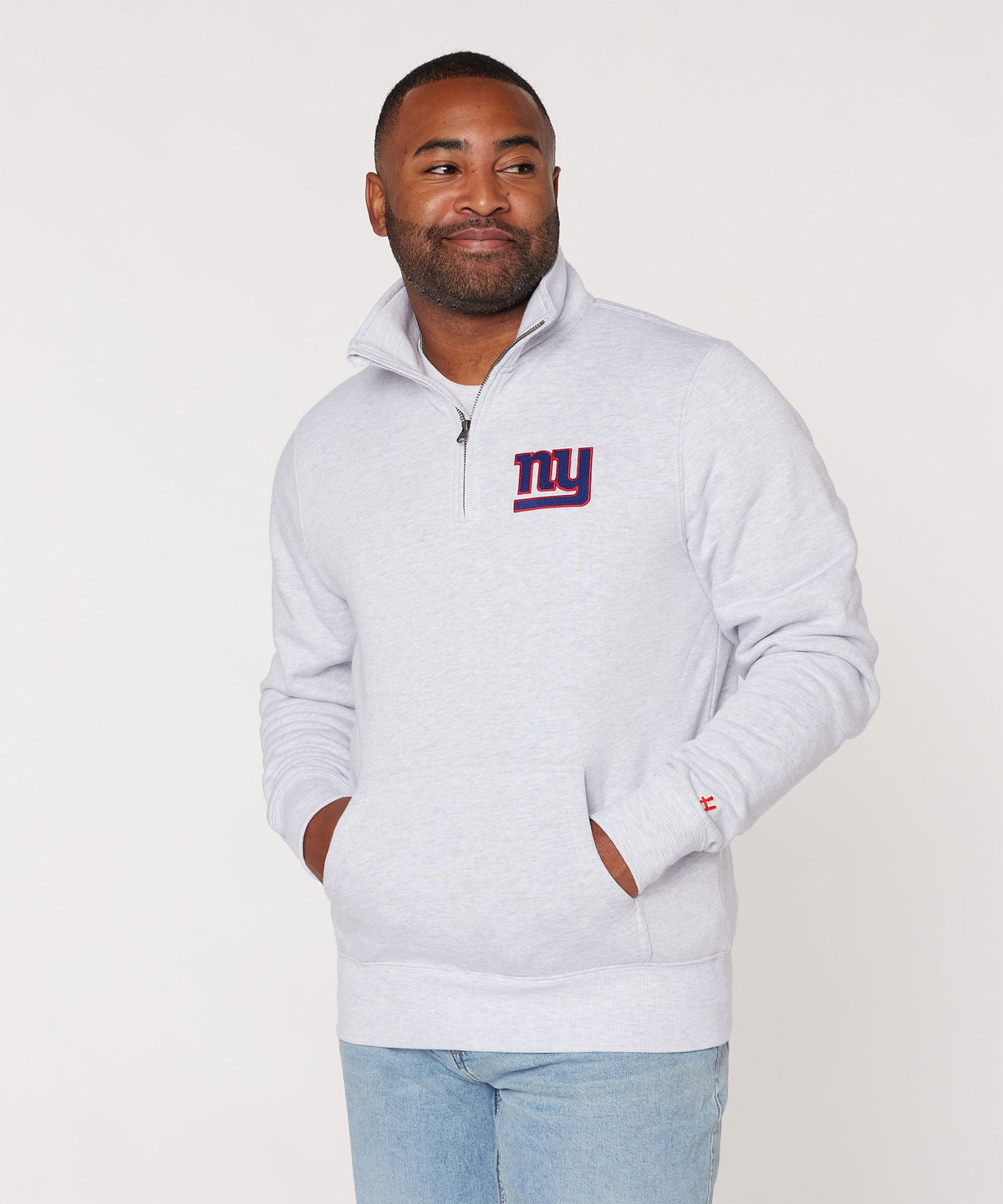New York Giants '00 Applique Quarter Zip Pullover