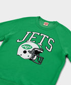 New York Jets Helmet Retro Crewneck