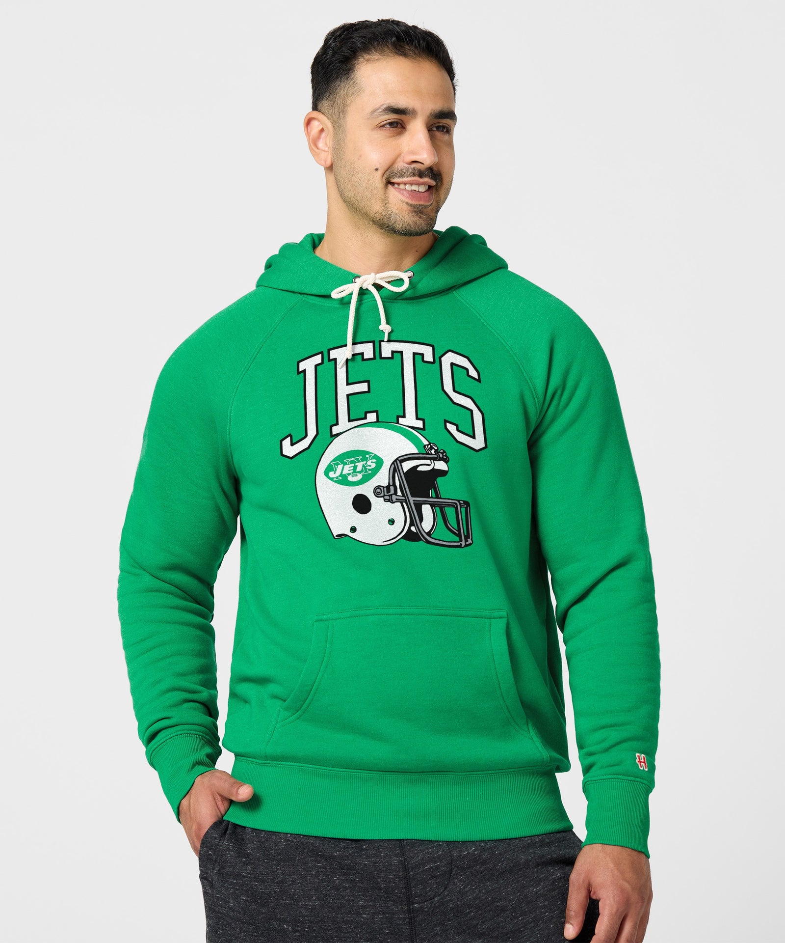 New York Jets Helmet Retro Hoodie