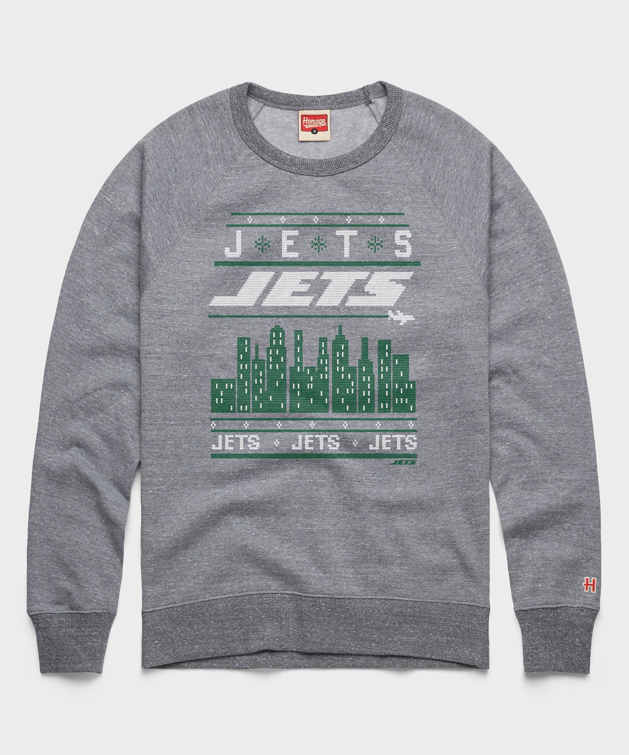 New York Jets Holiday Crewneck