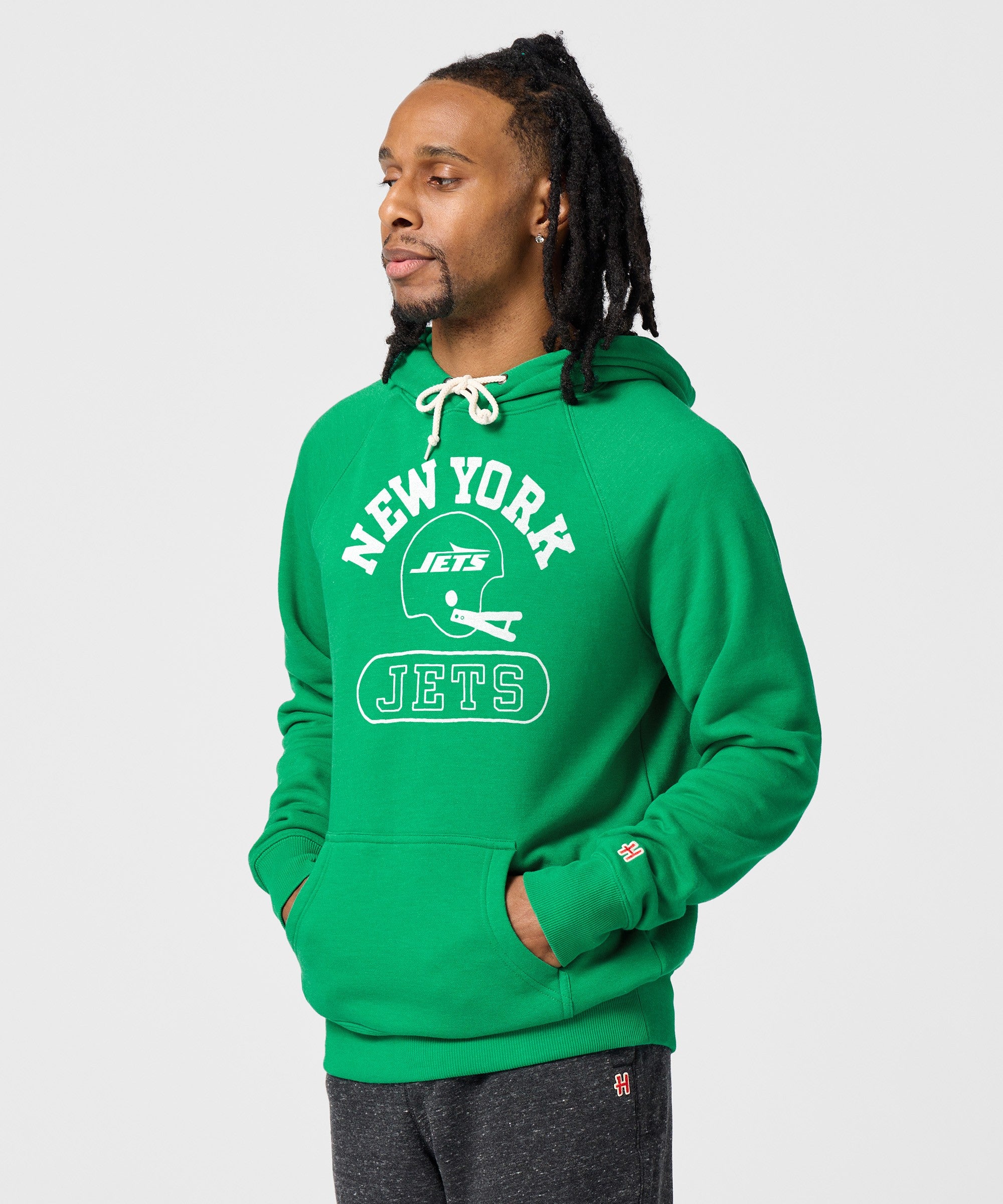 New York Jets Throwback Helmet Hoodie