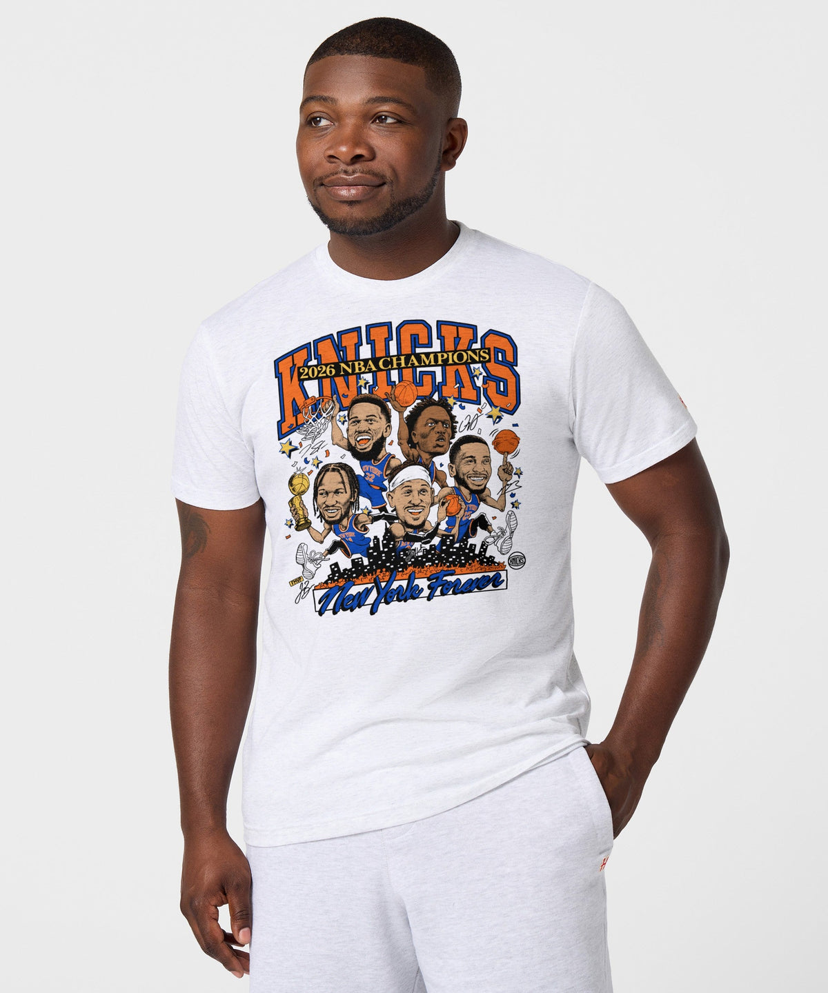 New York Knicks 2026 NBA Champions Players Signatures