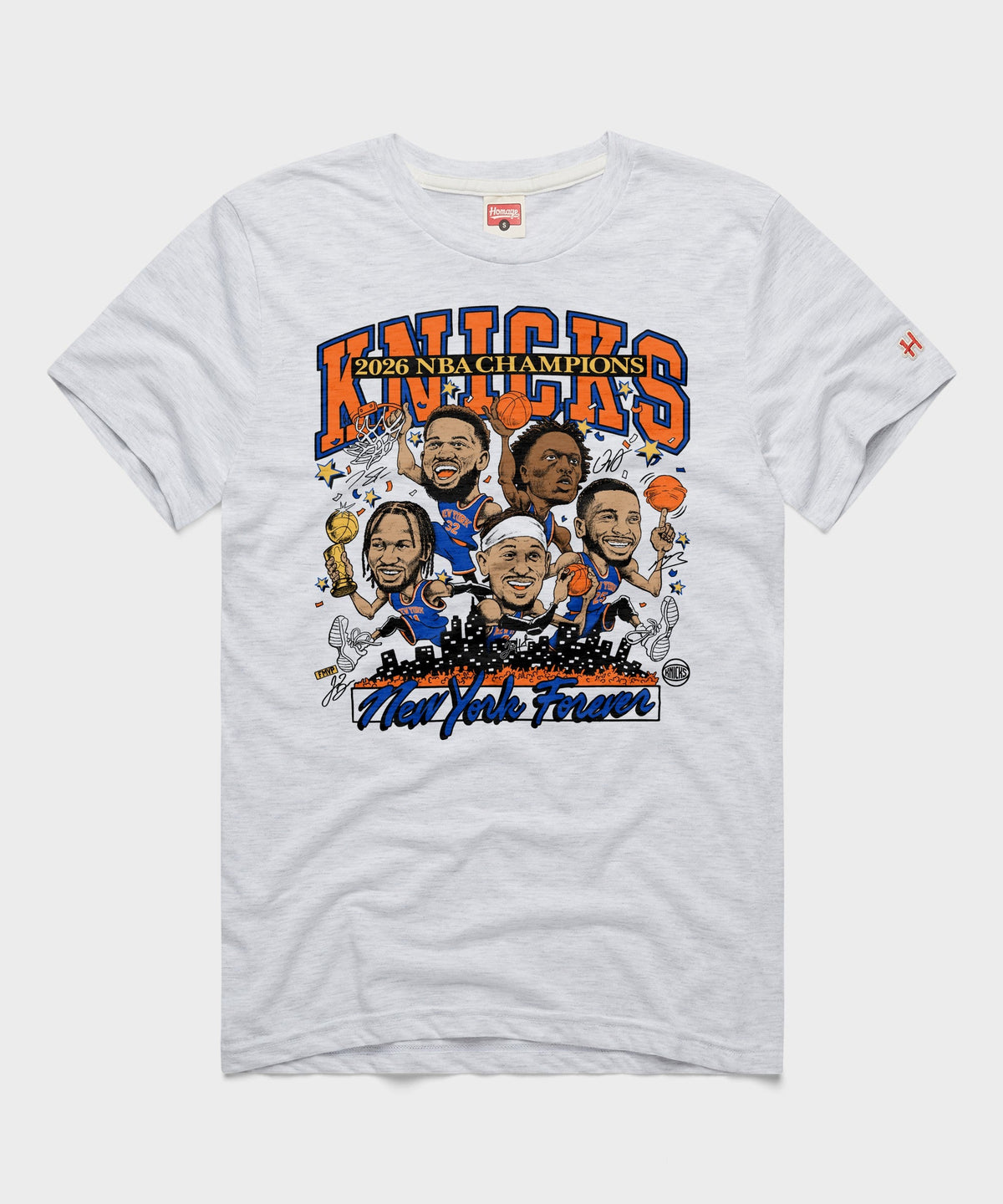 New York Knicks 2026 NBA Champions Players Signatures