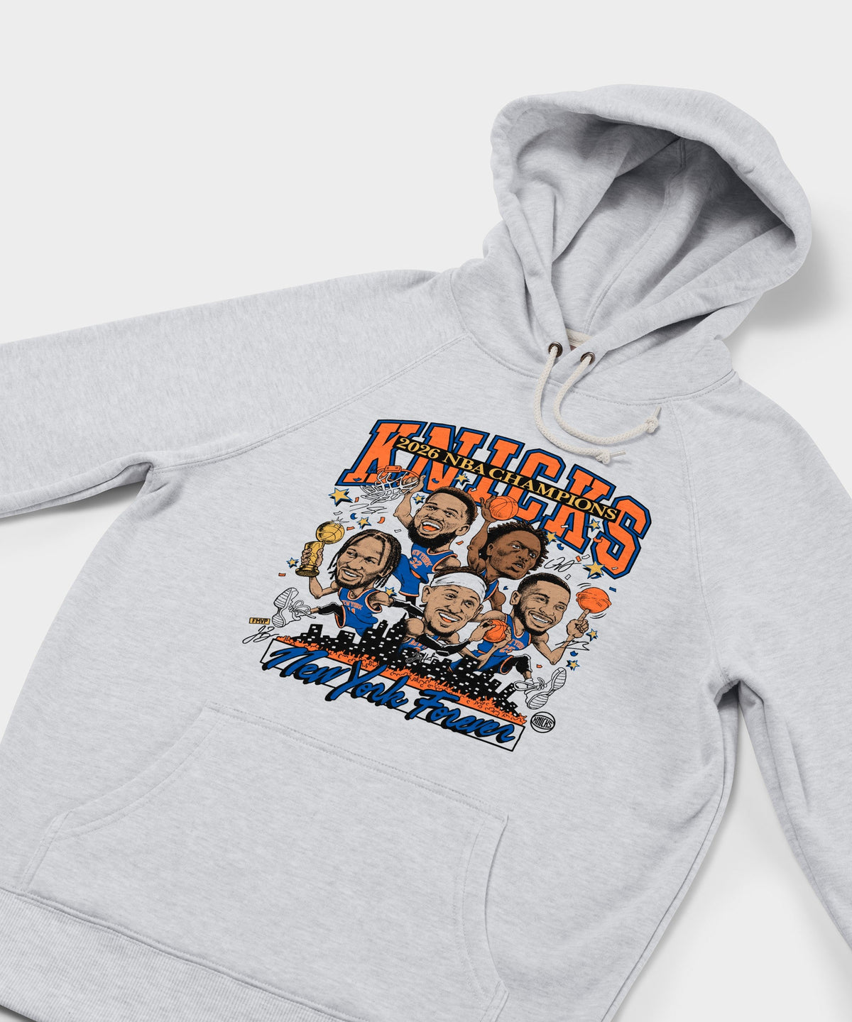 New York Knicks 2026 NBA Champions Players Signatures Hoodie