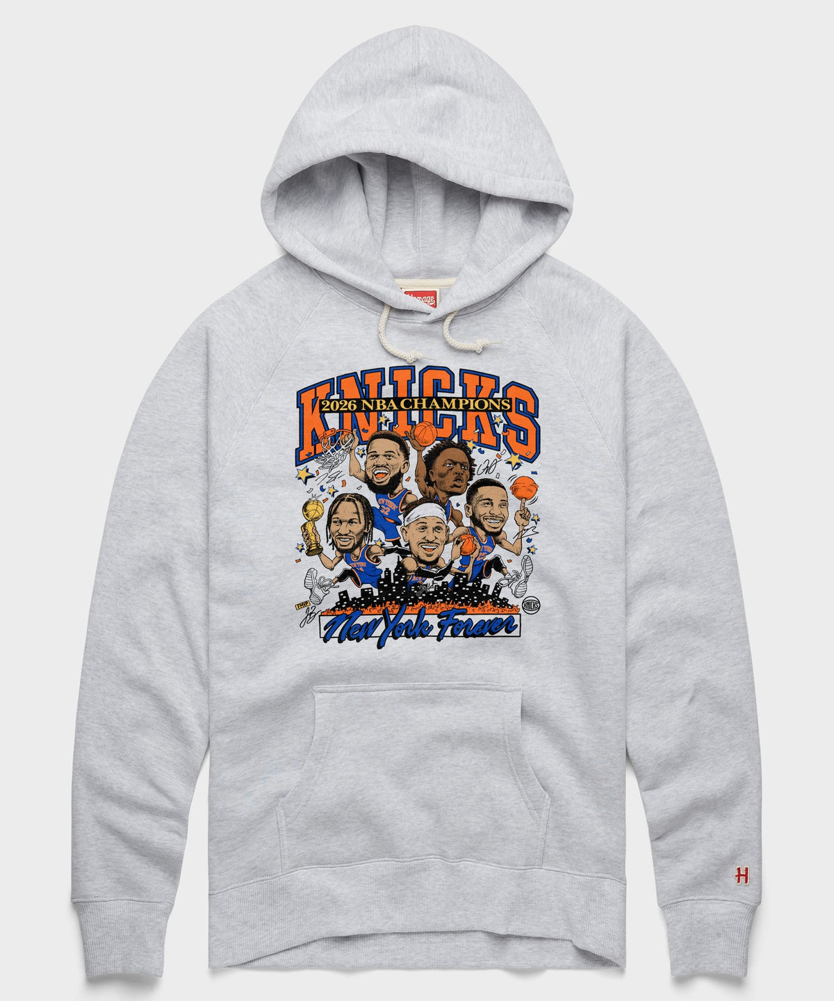 New York Knicks 2026 NBA Champions Players Signatures Hoodie