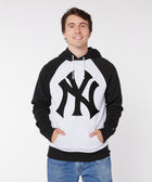 New York Yankees Cap Logo '68 Blackout Colorblock Hoodie