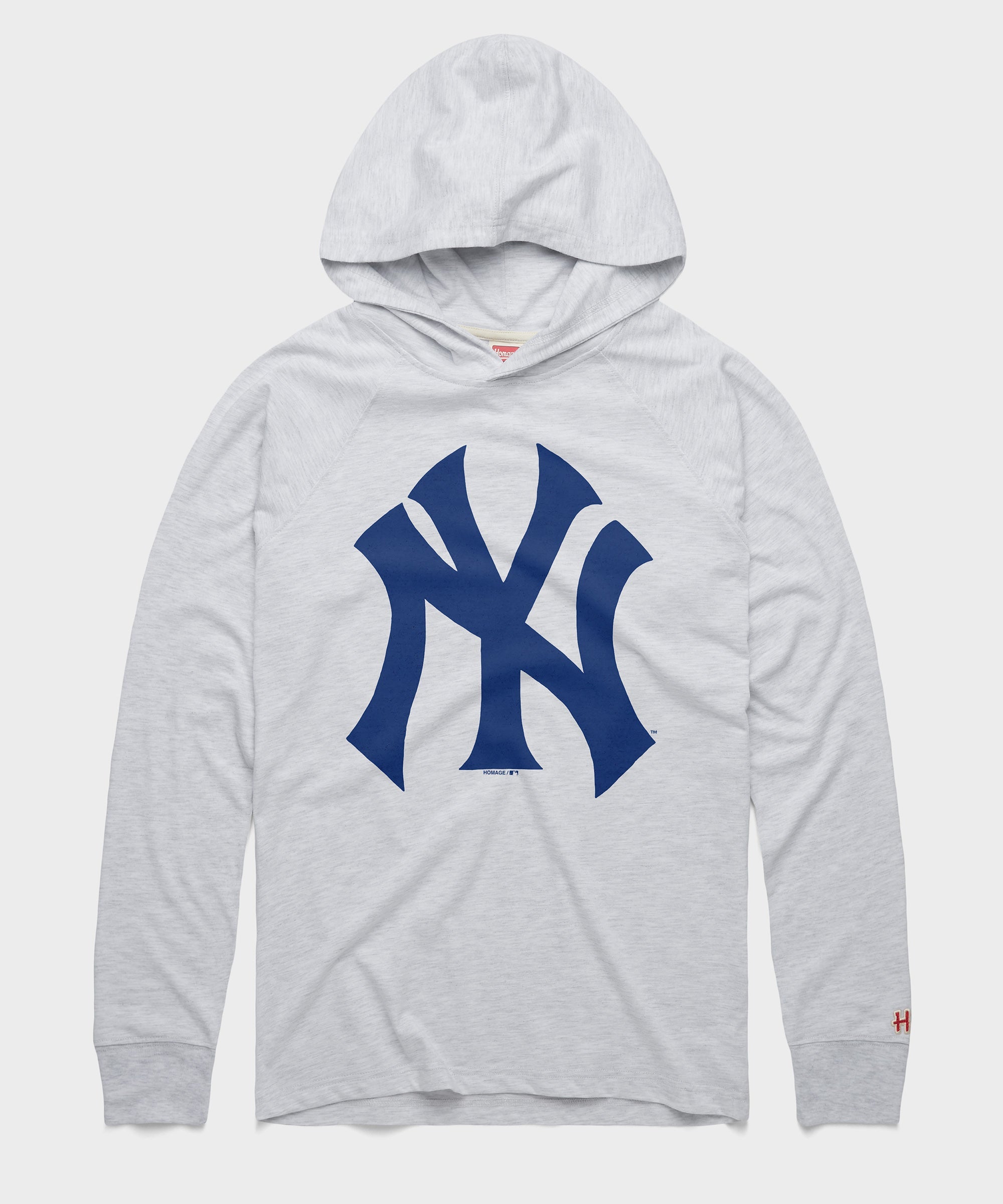 New York Yankees Cap Logo '68 Lightweight Hoodie Ash