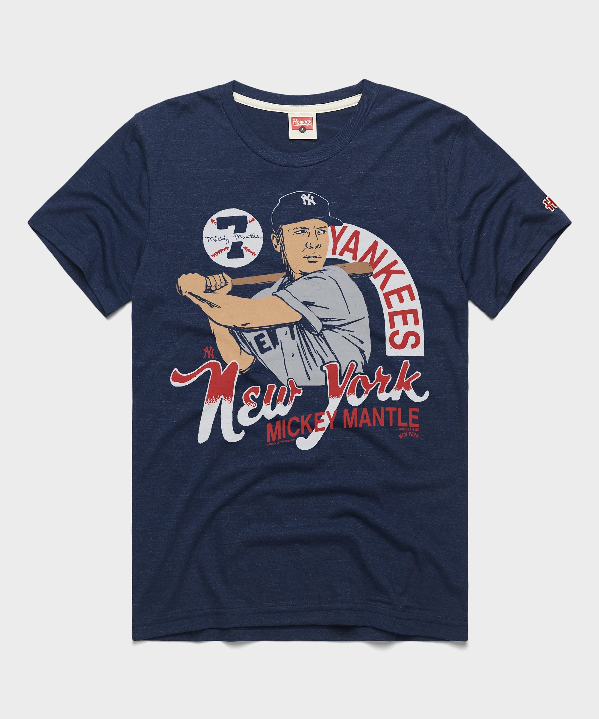 New York Yankees Mickey Mantle '7 Signature