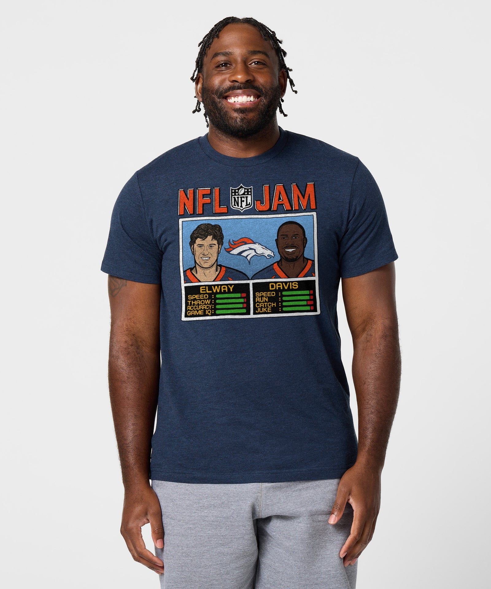 Nfl Jam Denver Broncos Elway And Davis